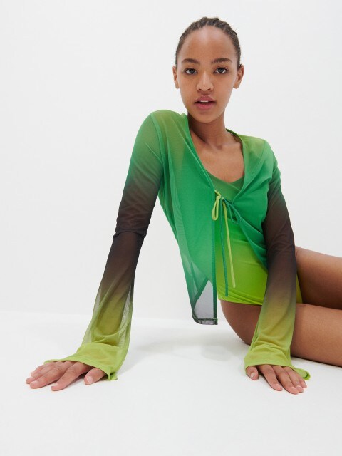 Bluse aus Chiffon