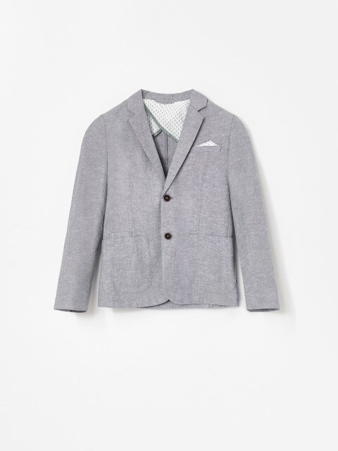 Blazer en mezcla de lino