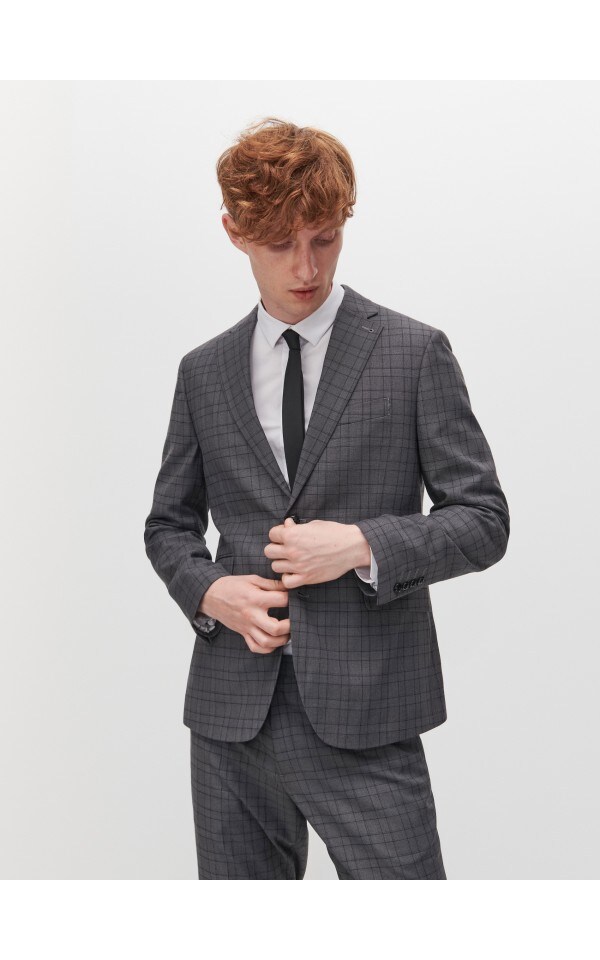 Buy online! Checked suit jacker, RESERVED, XP131-90P