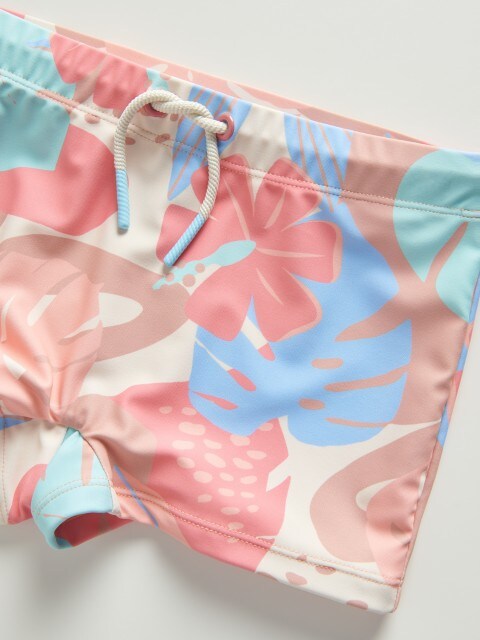 Tropical pattern swim shorts