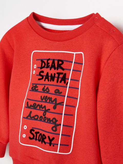 Organic cotton rich Christmas sweatshirt