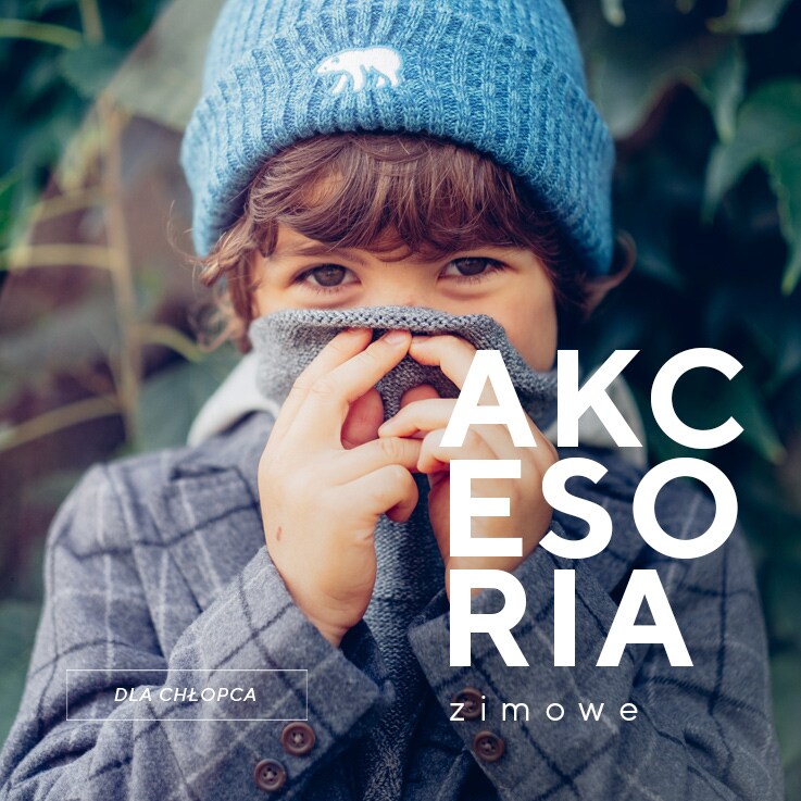 Winter accessories collection for BOYS - glves, scarves, hats - AW19