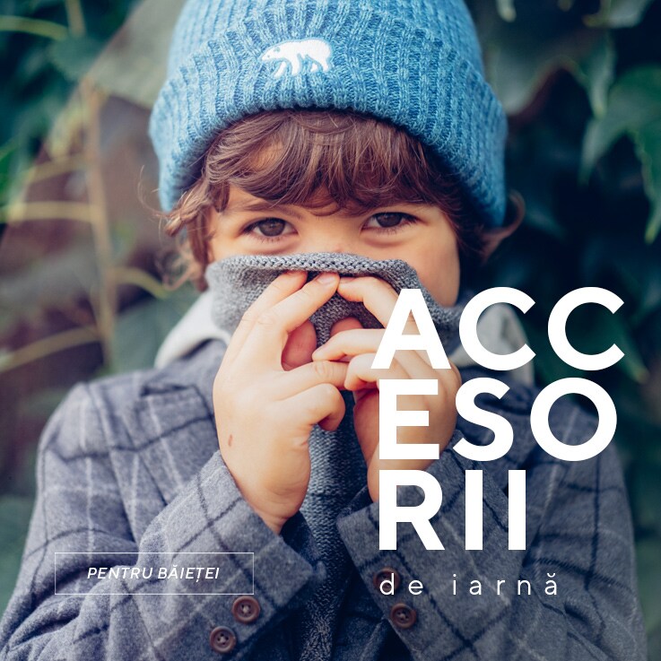 Winter accessories collection for BOYS - glves, scarves, hats - AW19