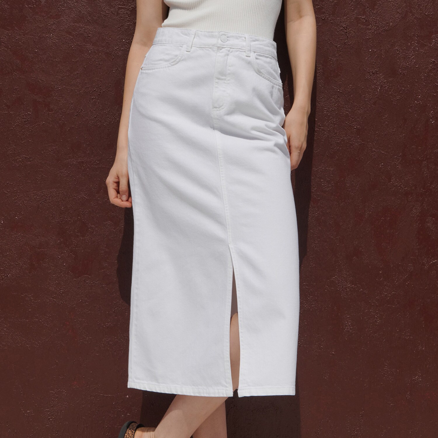 Bavlnená midisukňa