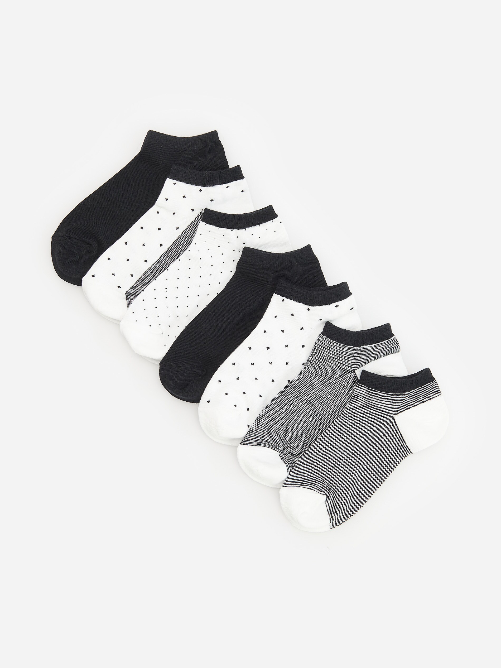 Súprava 7 párov bavlnených ponožiek