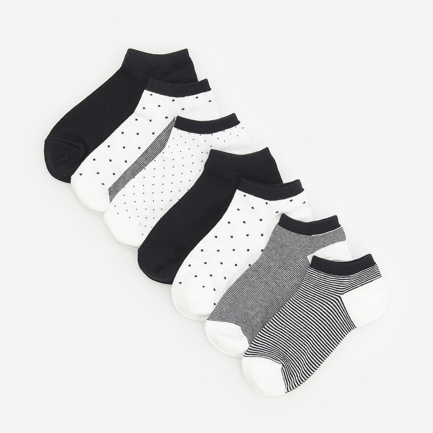 Súprava 7 párov bavlnených ponožiek