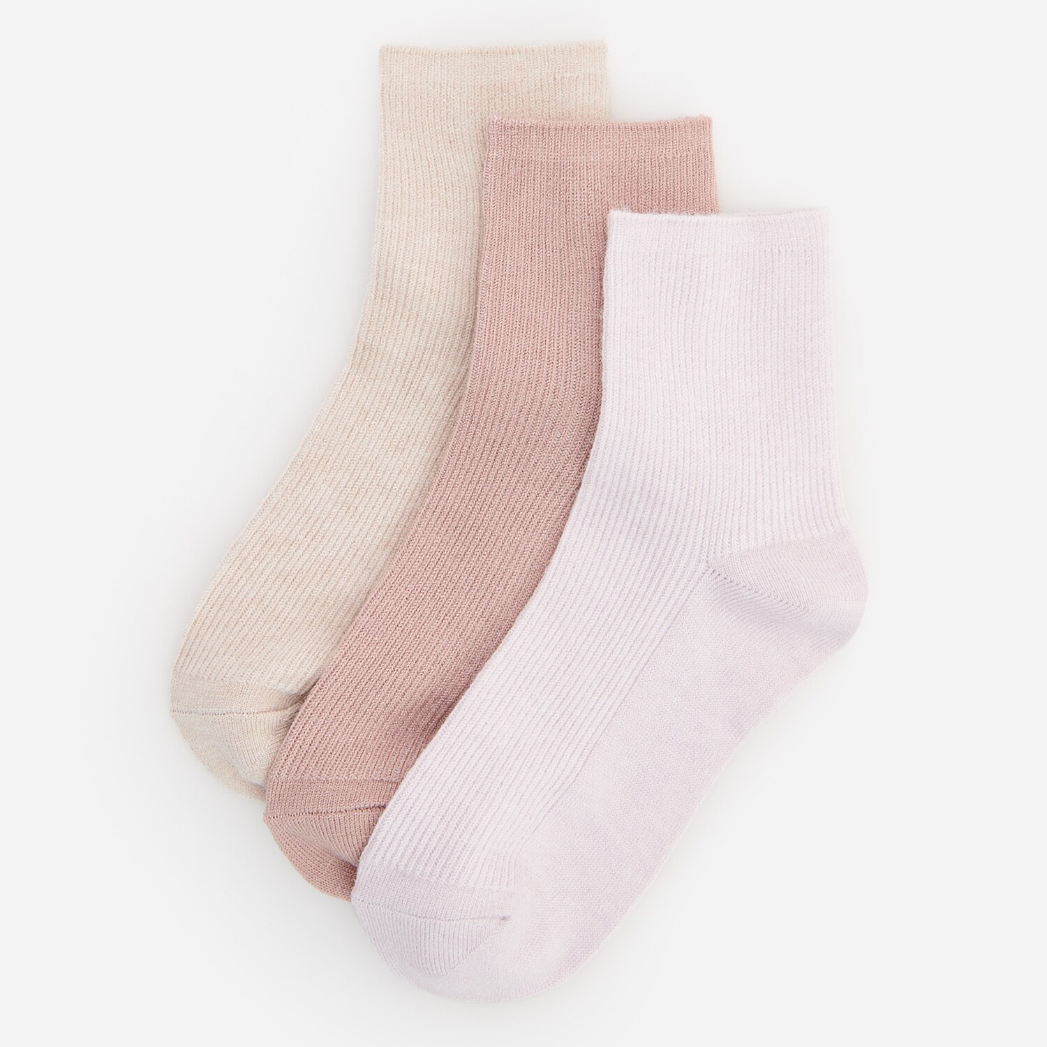 Súprava 3 párov ponožiek zo štruktúrovaného úpletu
