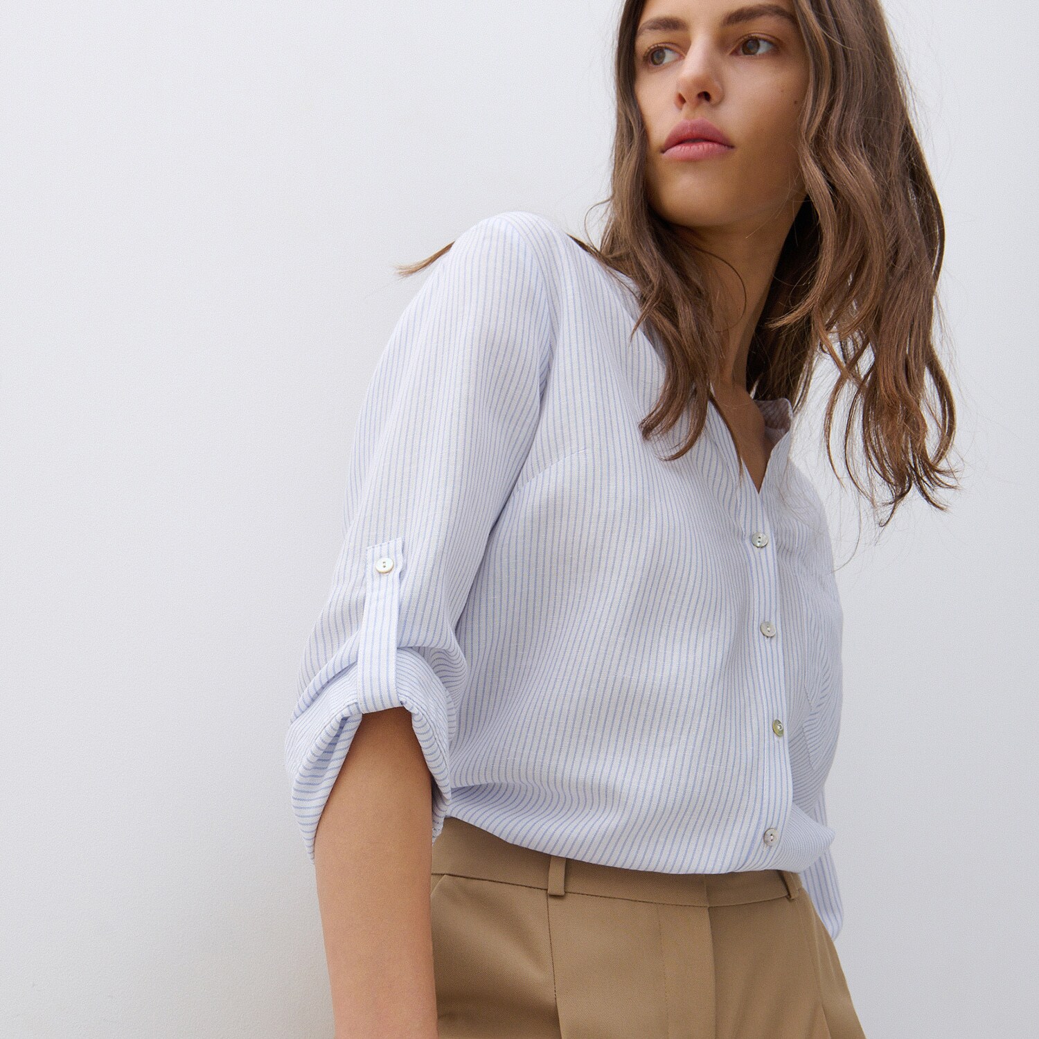 Blúzka s prímesou ľanu