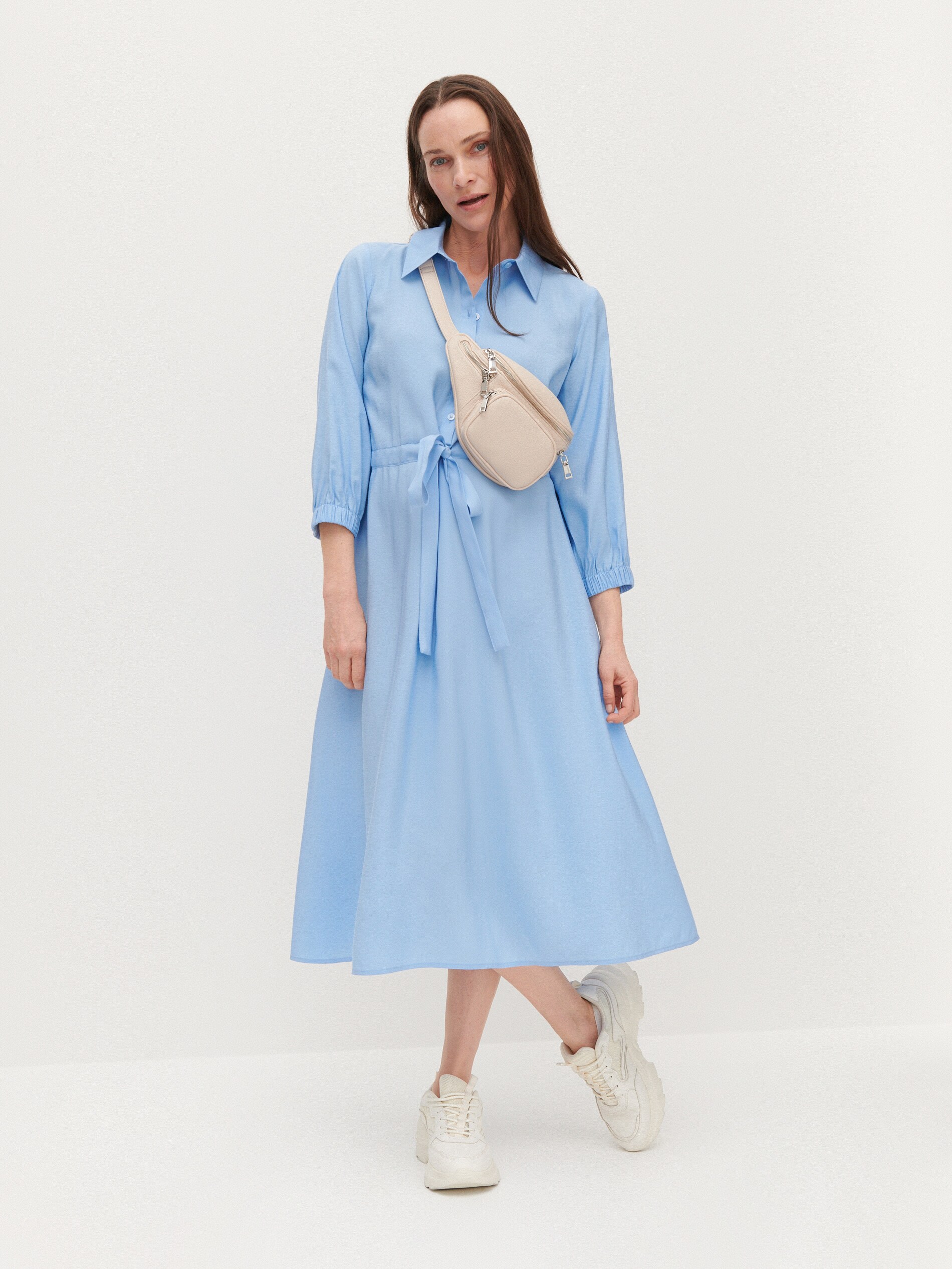 Košeľové midišaty