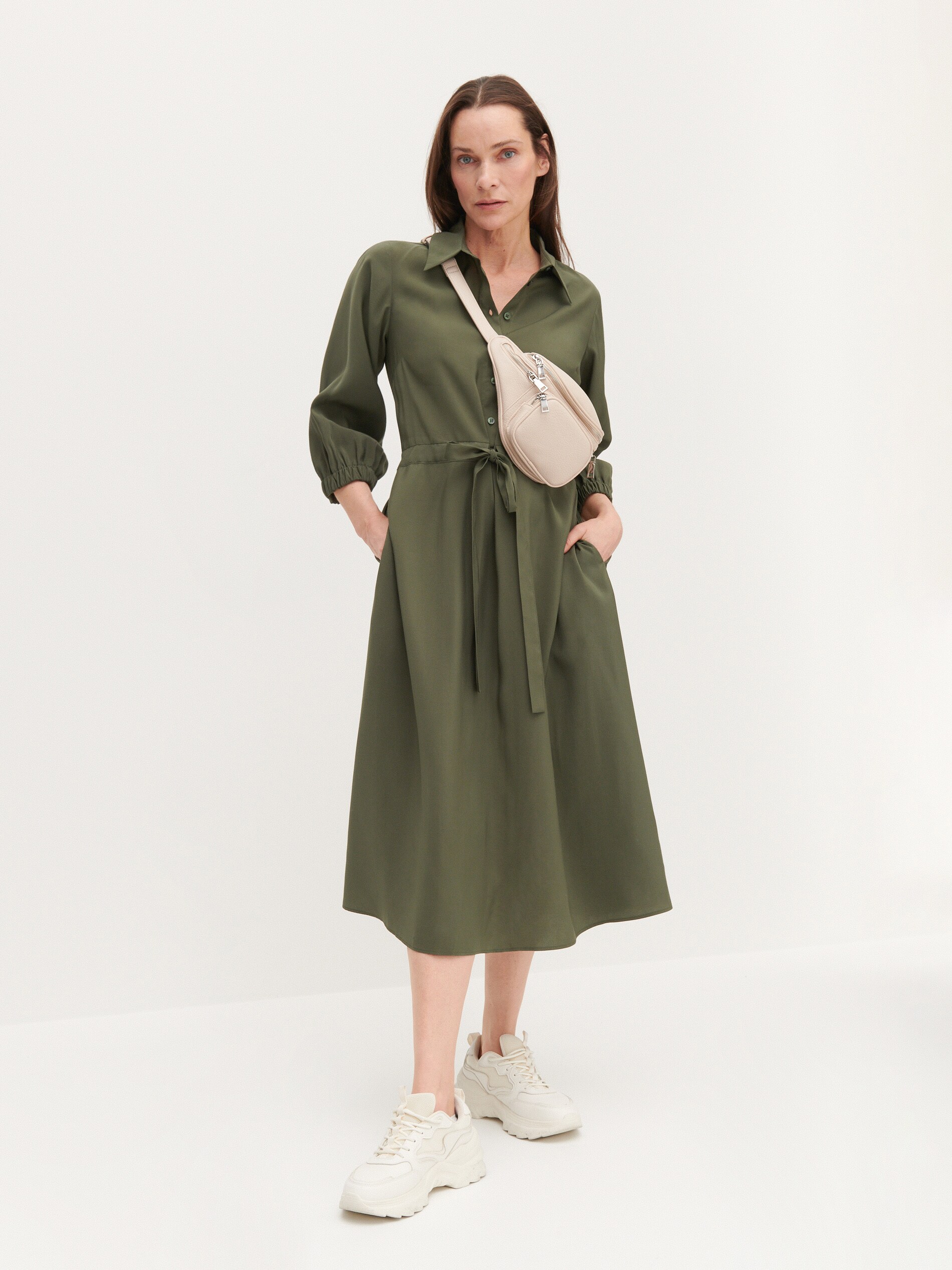 Košeľové midišaty