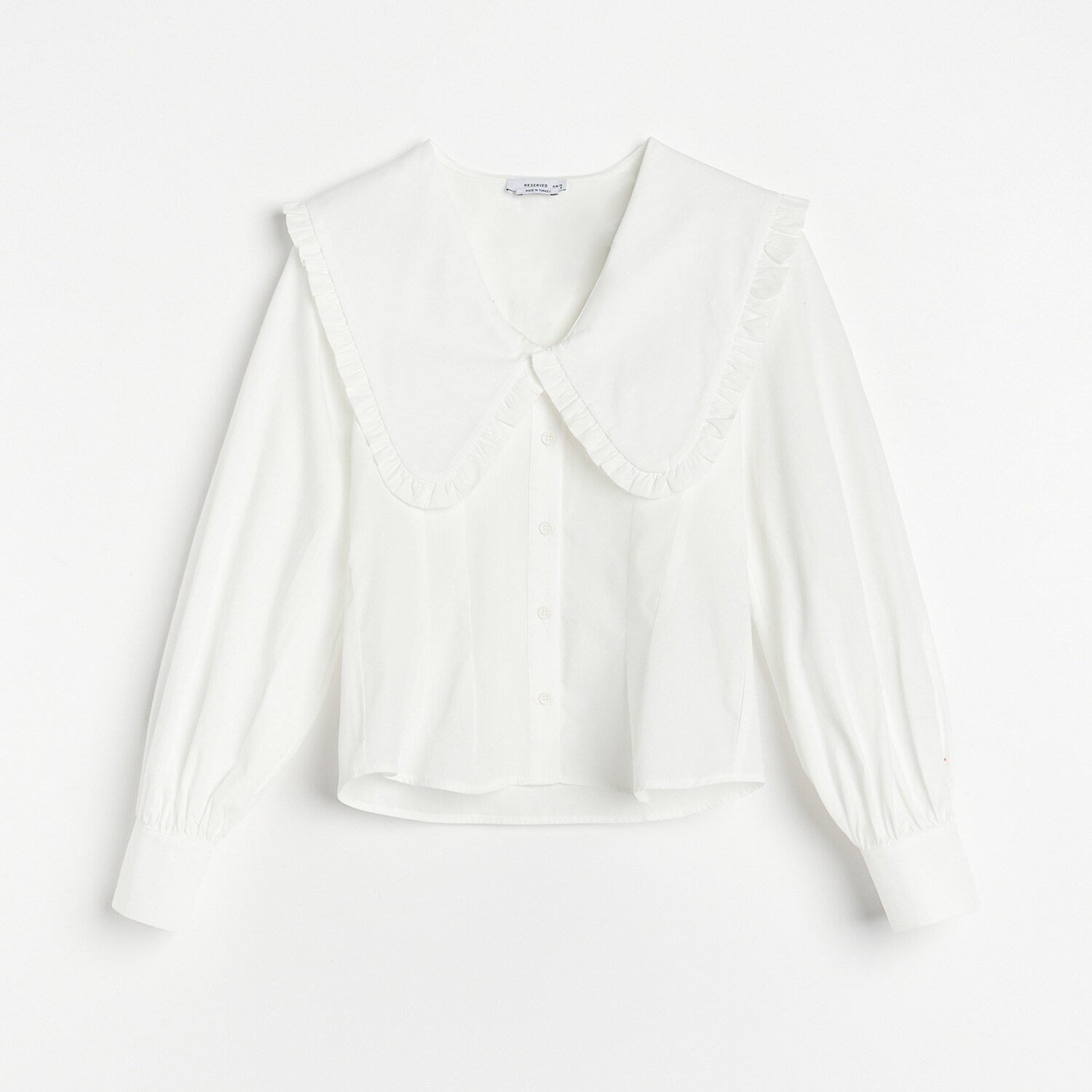 Bavlnená košeľa s ozdobným golierom