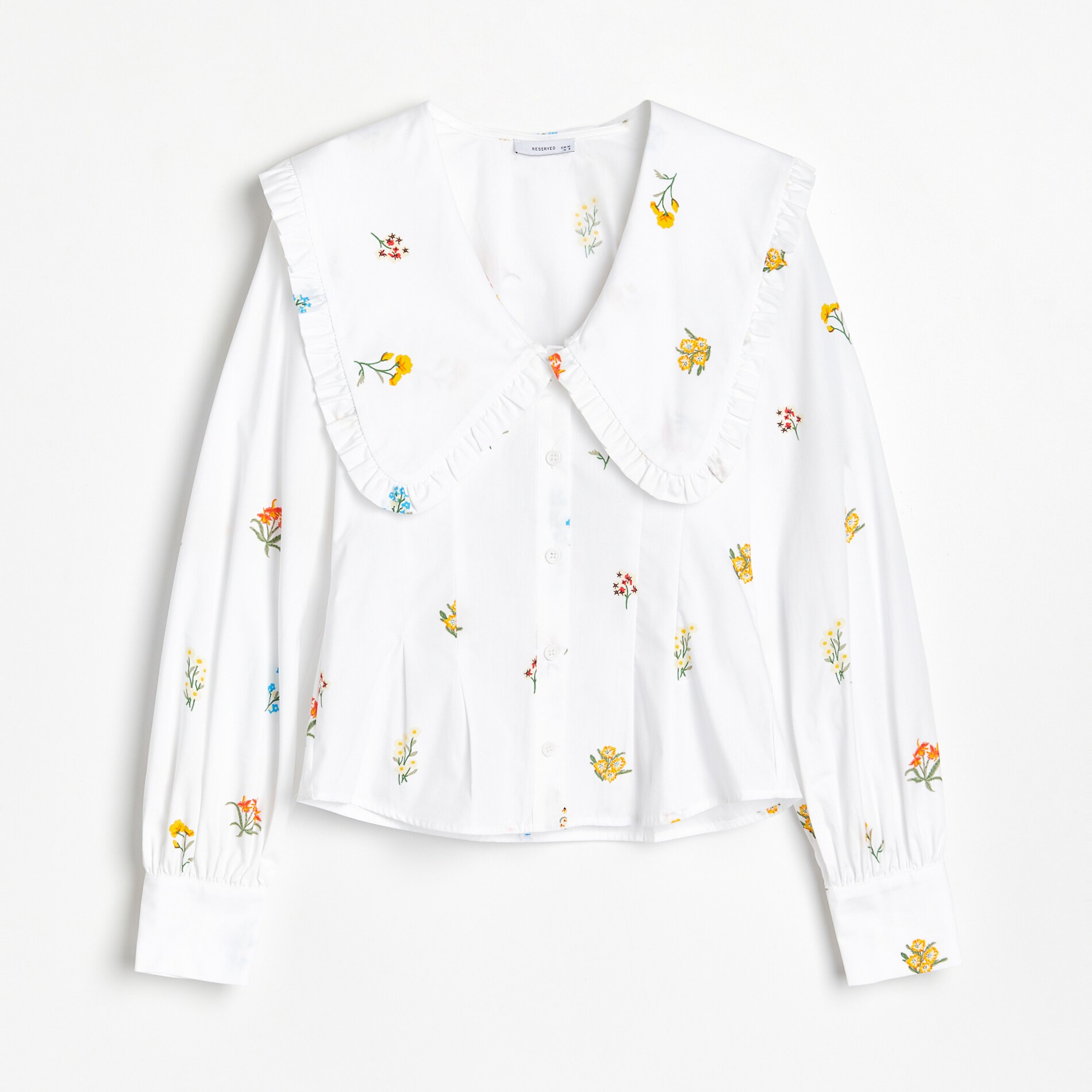 Bavlnená košeľa s jemným kvetinovým vzorom