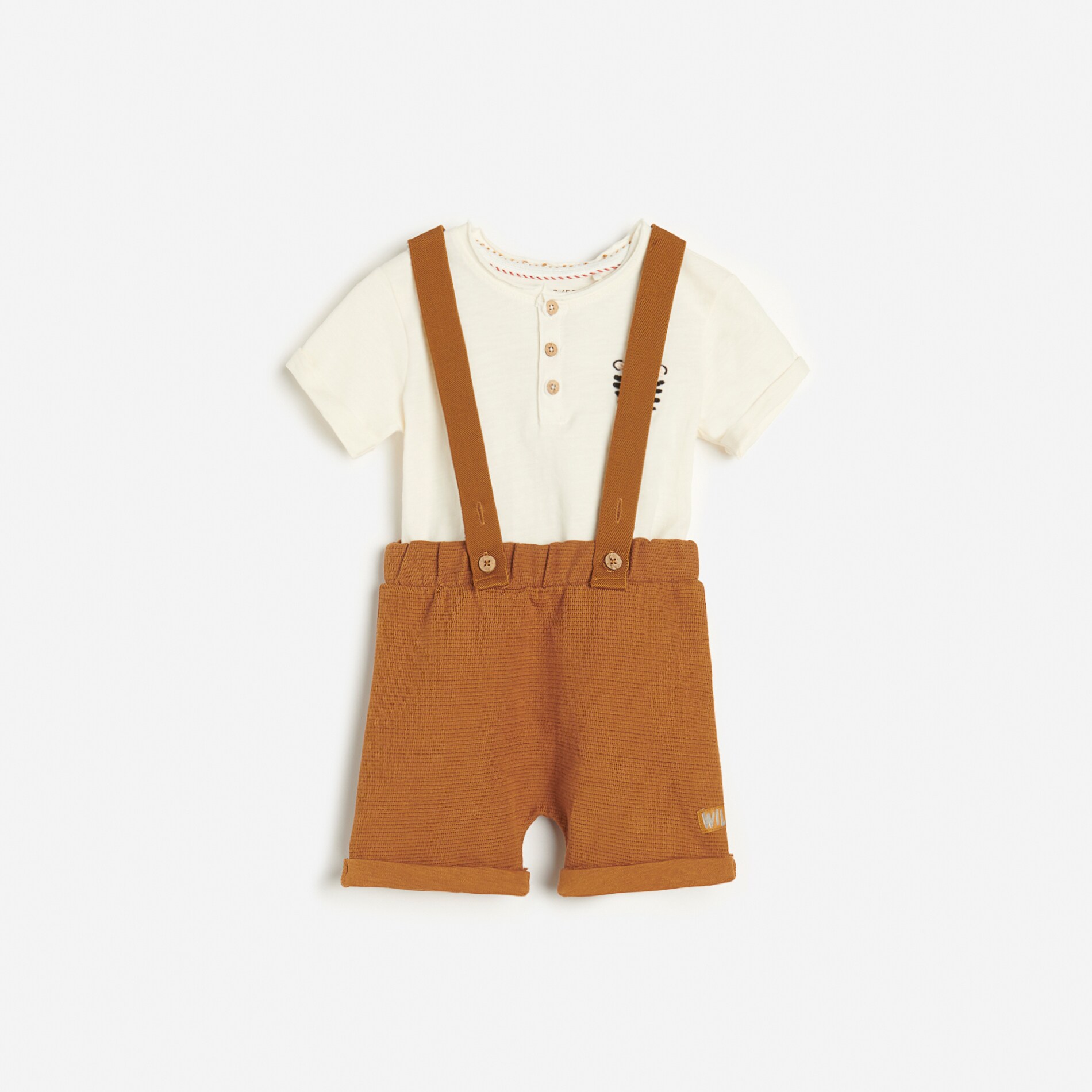 Súprava úpletového trička a nohavíc z organickej bavlny