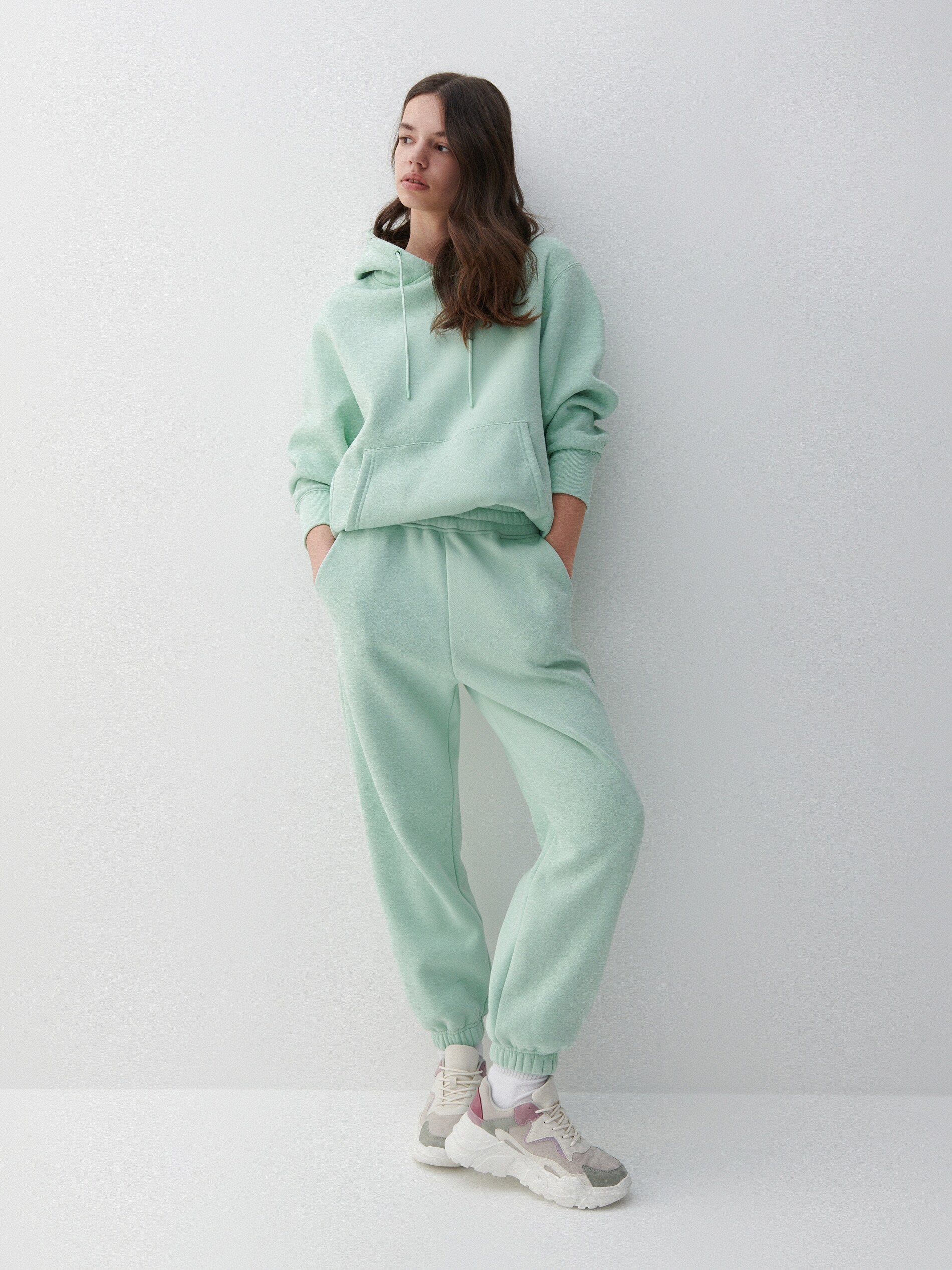 Teplákové úpletové joggery