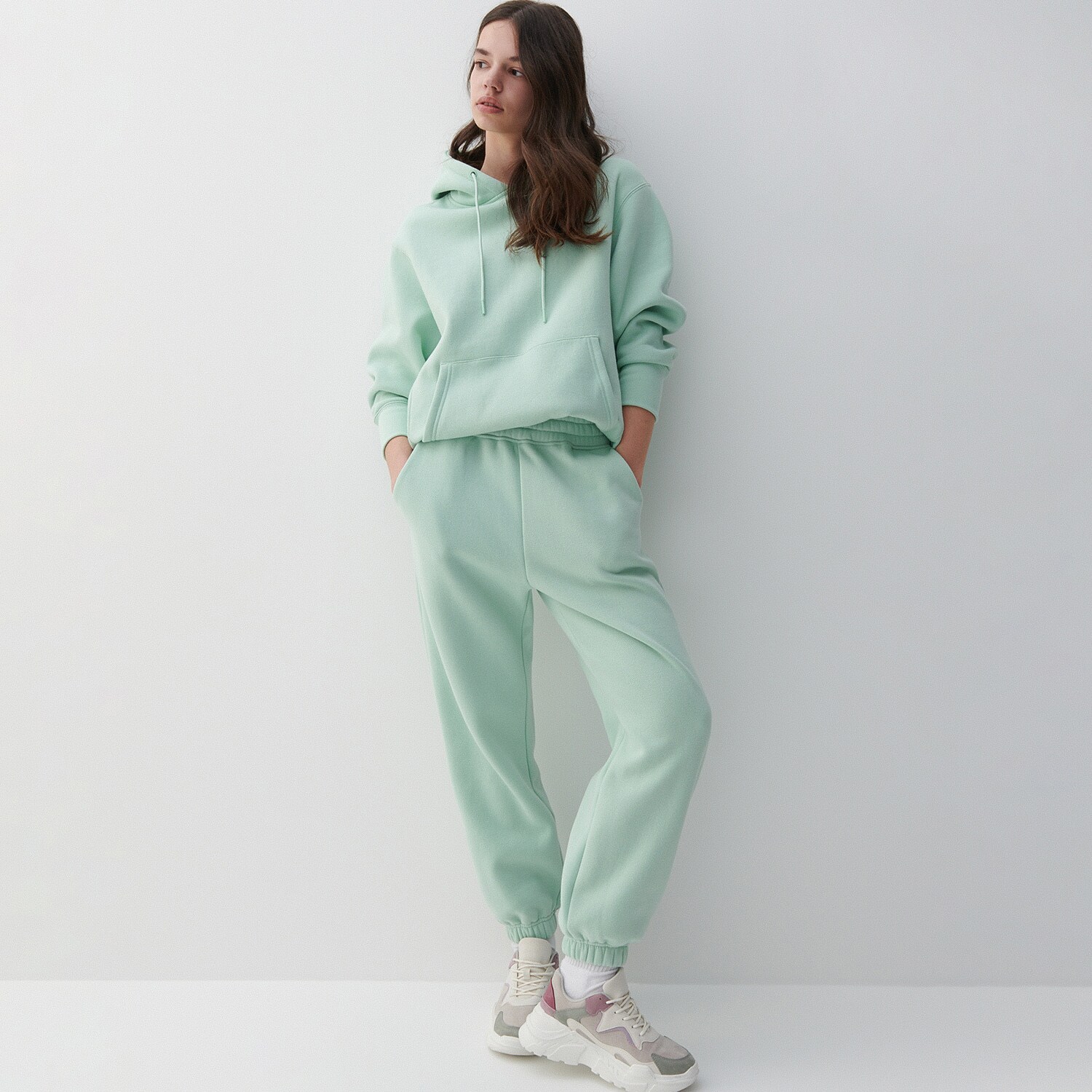 Teplákové úpletové joggery