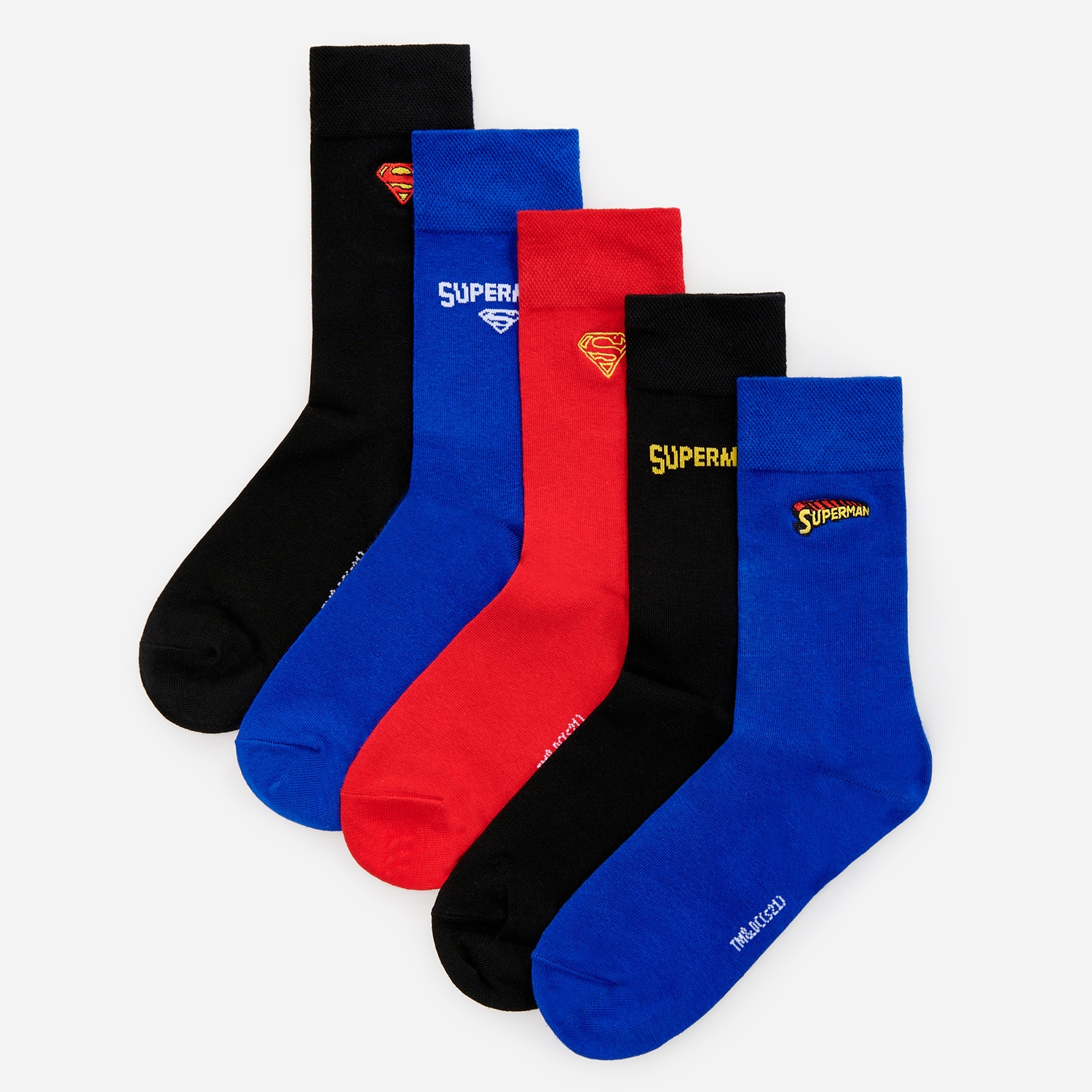 Súprava 5 párov ponožiek Superman