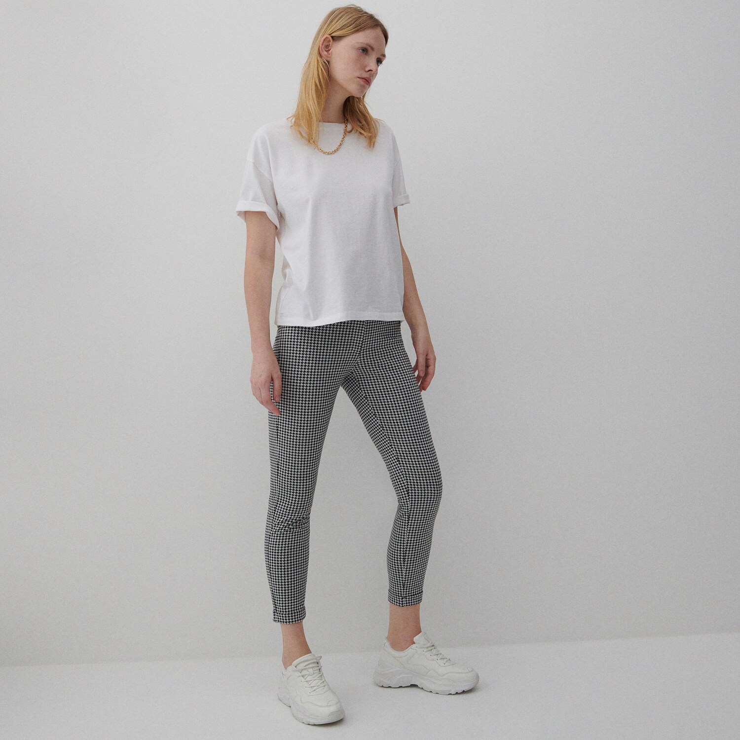 Úpletové chino nohavice