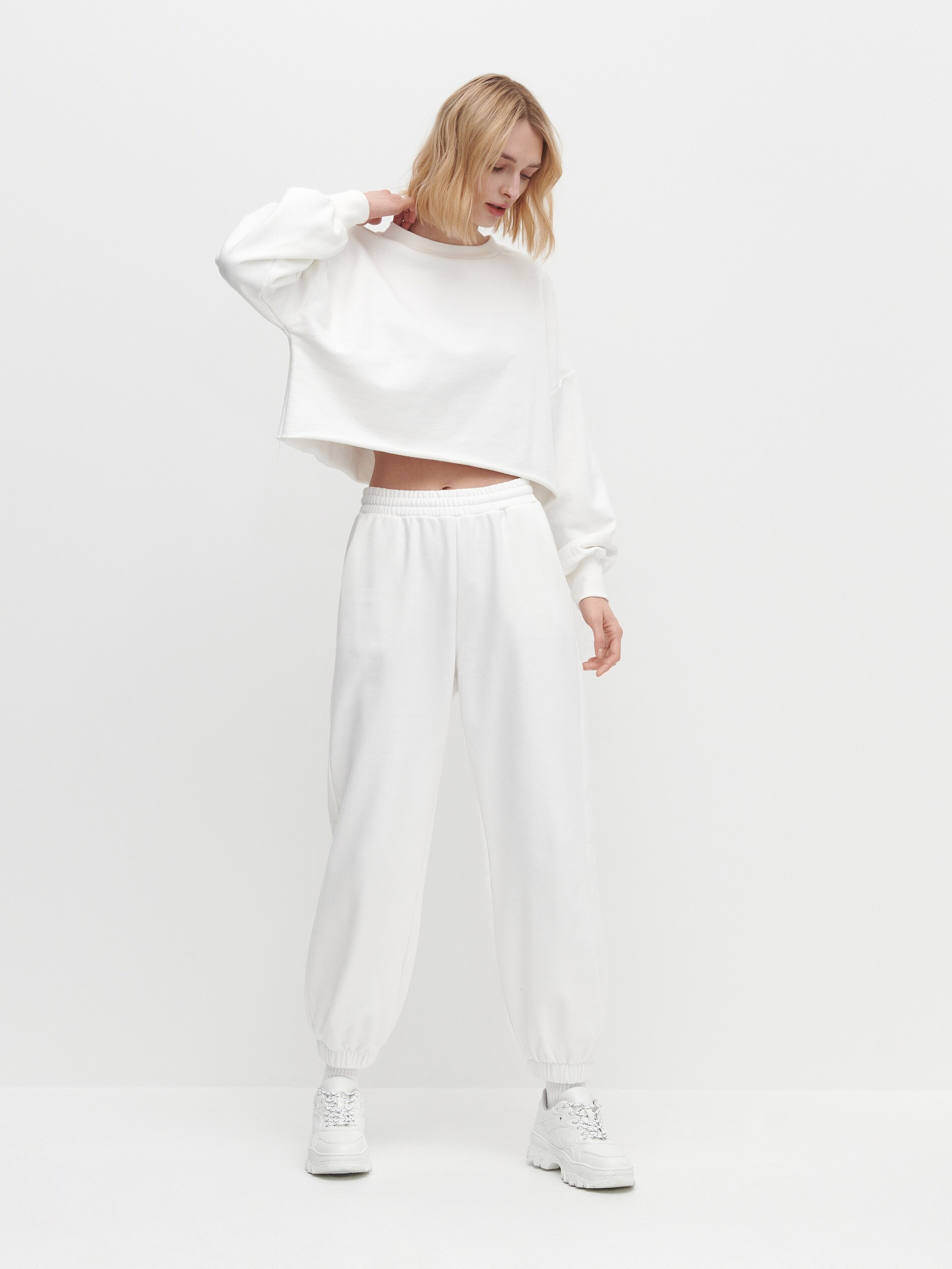 Nohavice z teplákového úpletu