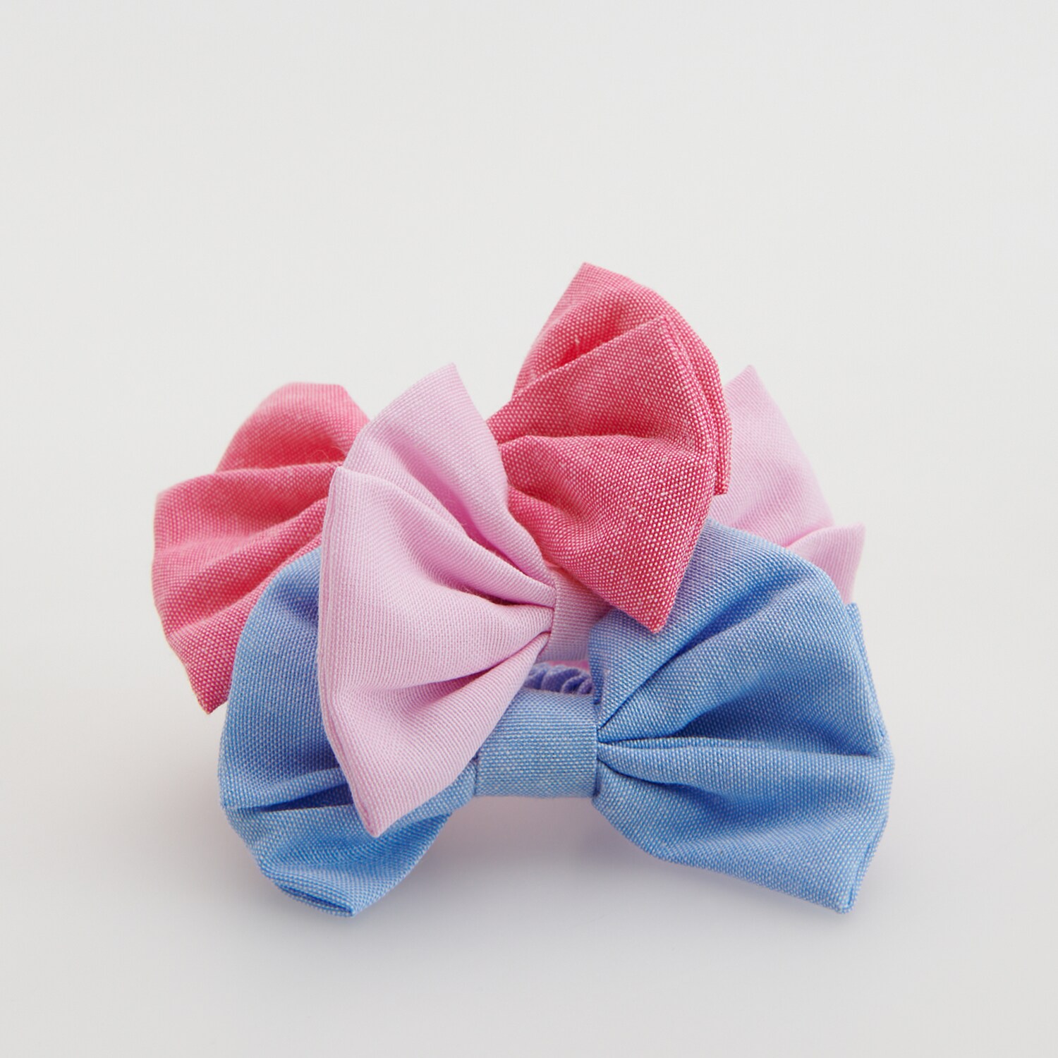 Súprava 3 gumičiek do vlasov s mašličkou