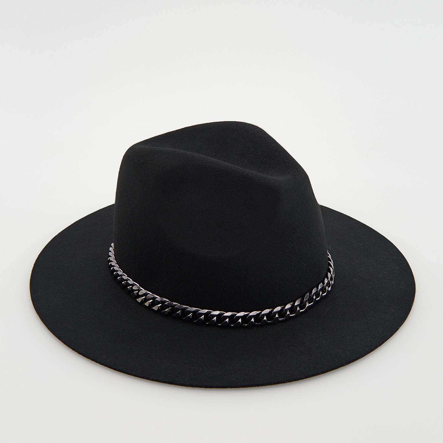 Reserved – Pălărie fedora din lână – Negru Reserved imagine noua gjx.ro