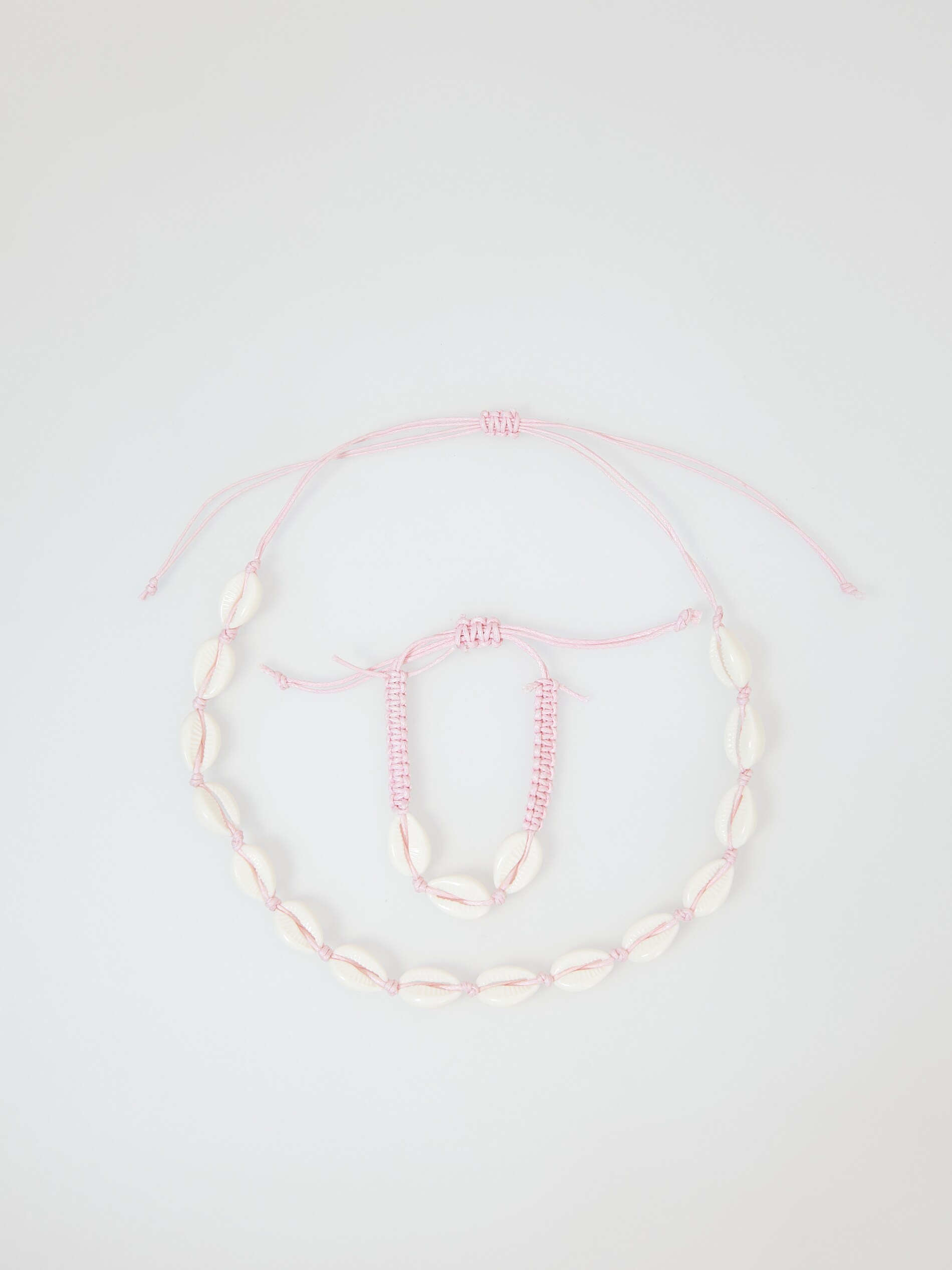 Náhrdelník a náramok s mušličkami