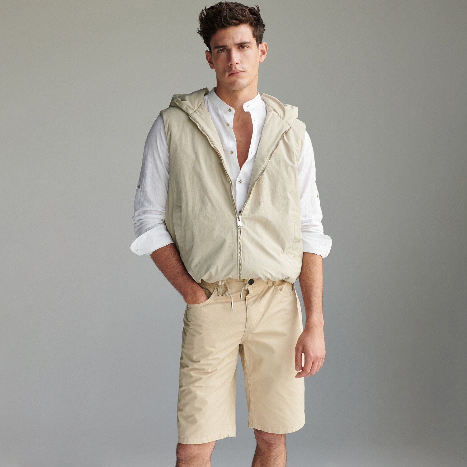 Bavlnené šortky klasického strihu