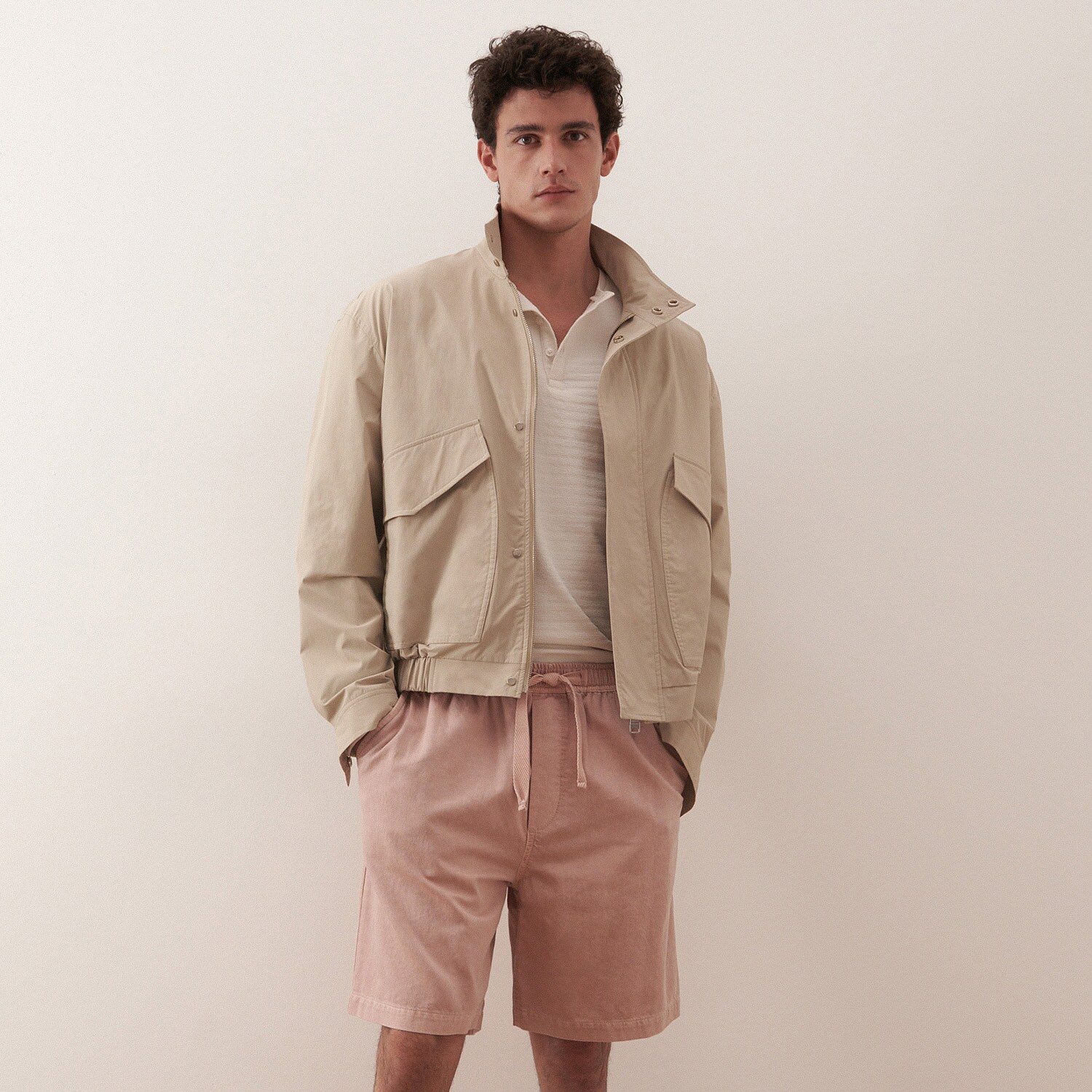 Šortky zo zmesi bavlny, modalu a ľanu