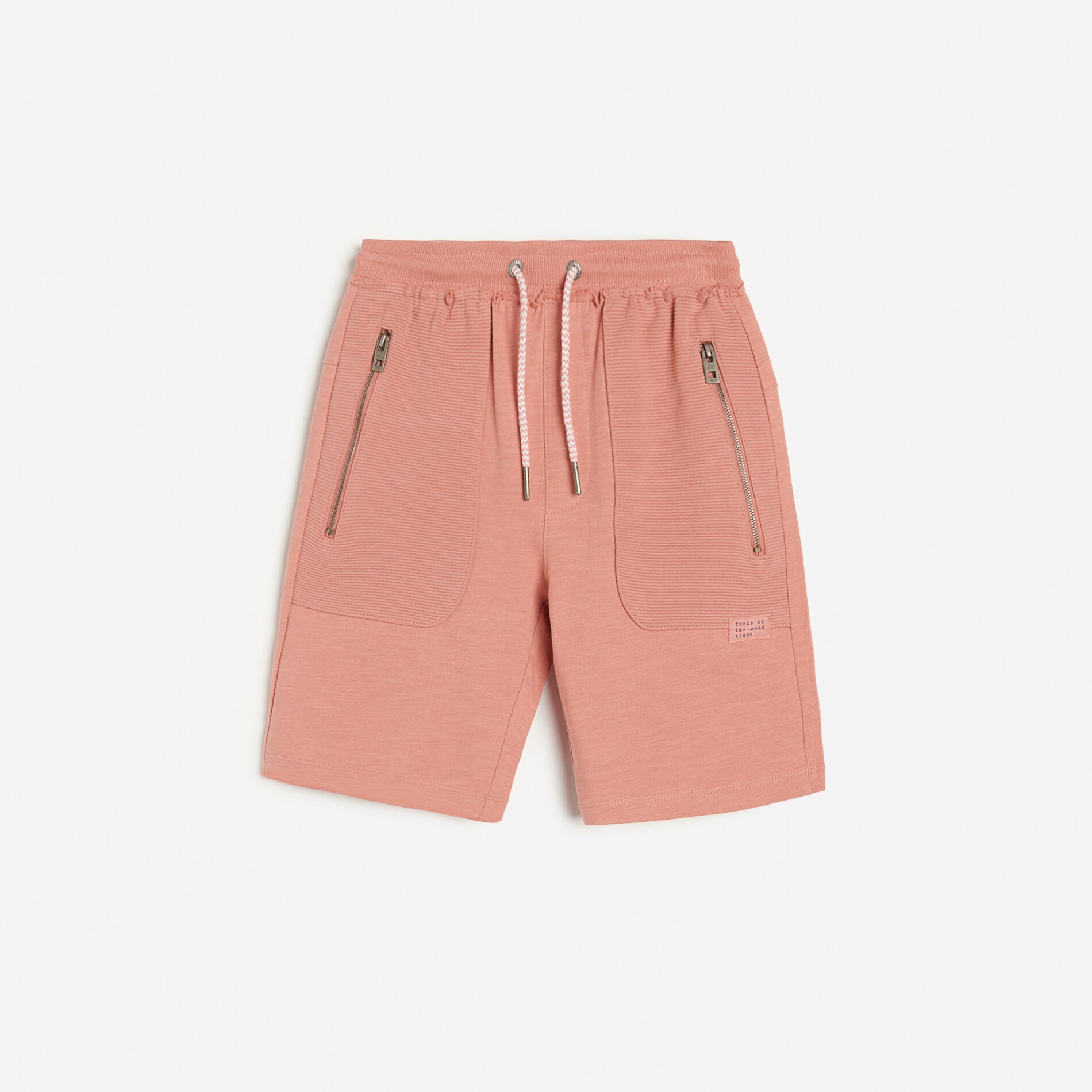 Úpletové šortky s vreckami