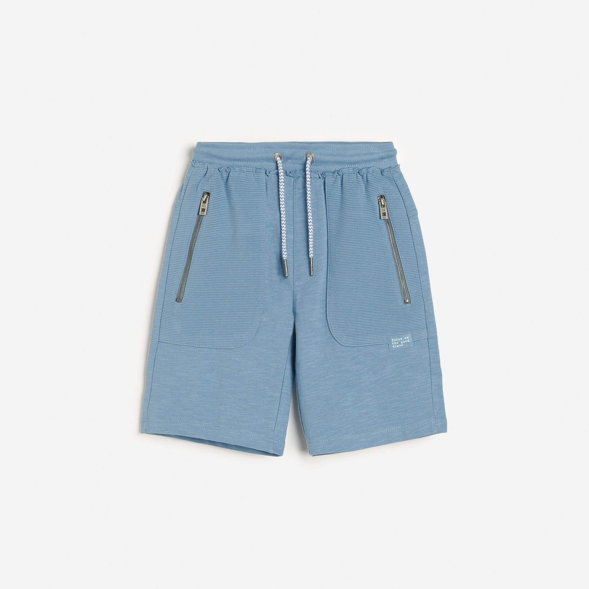 Úpletové šortky s vreckami