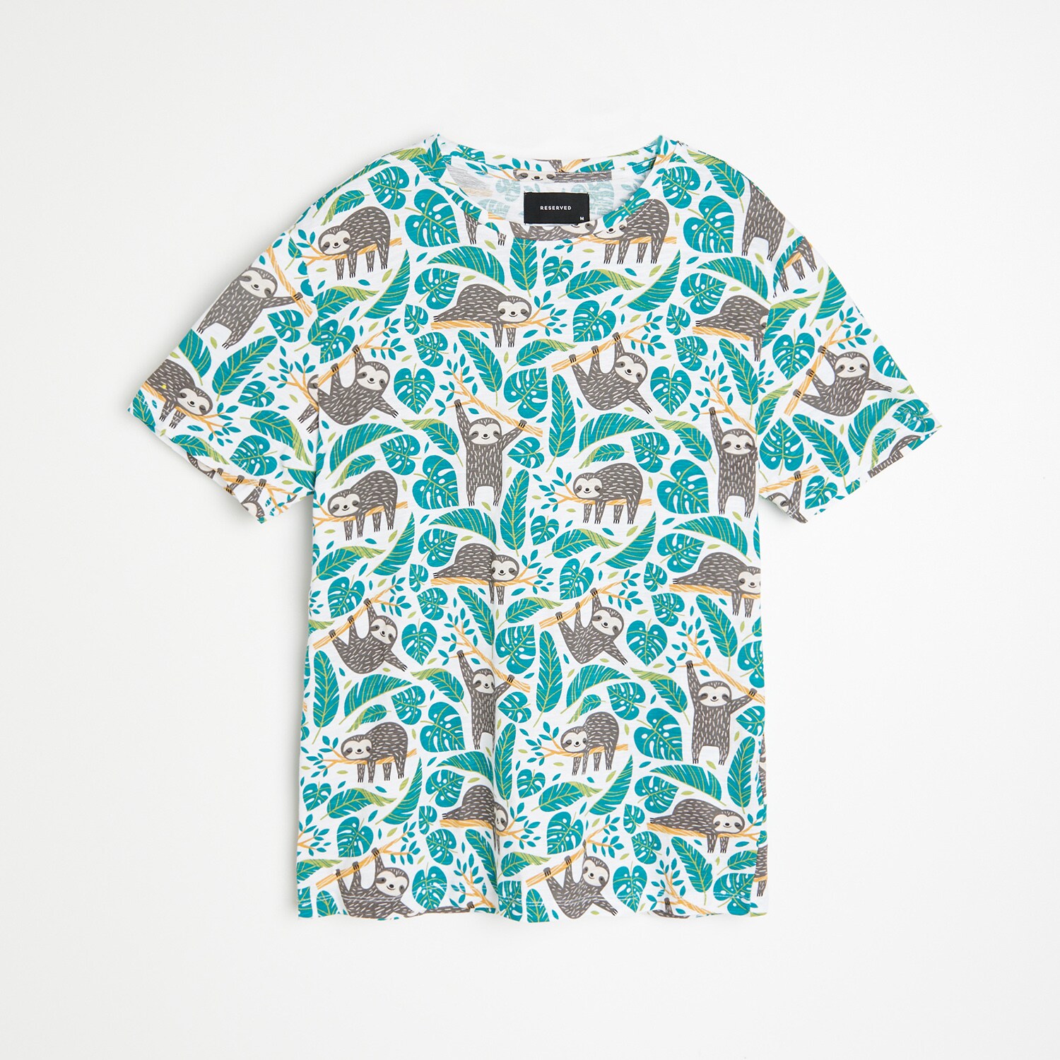 Bavlnené tričko s motívom leňocha