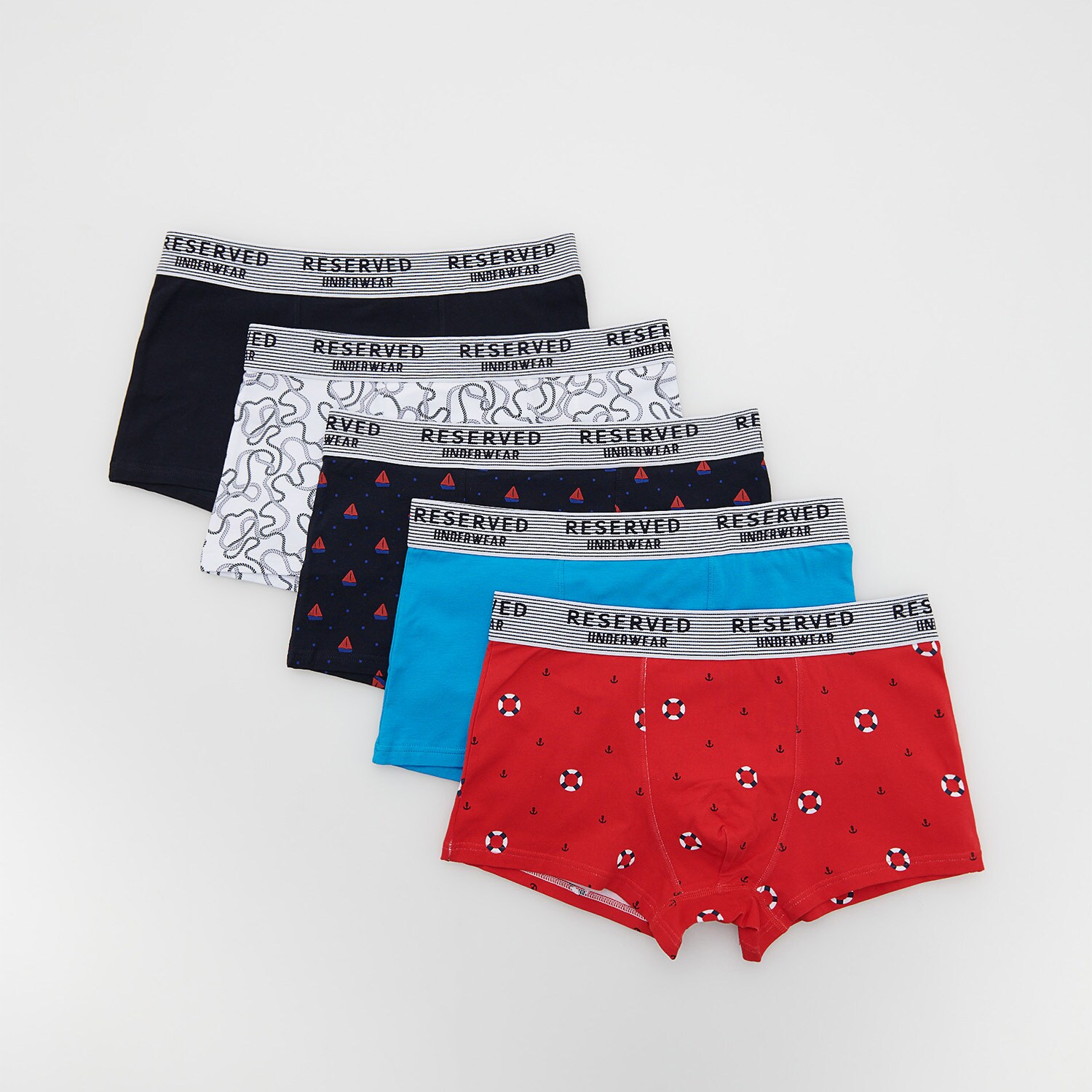 Súprava 5 bavlnených boxeriek
