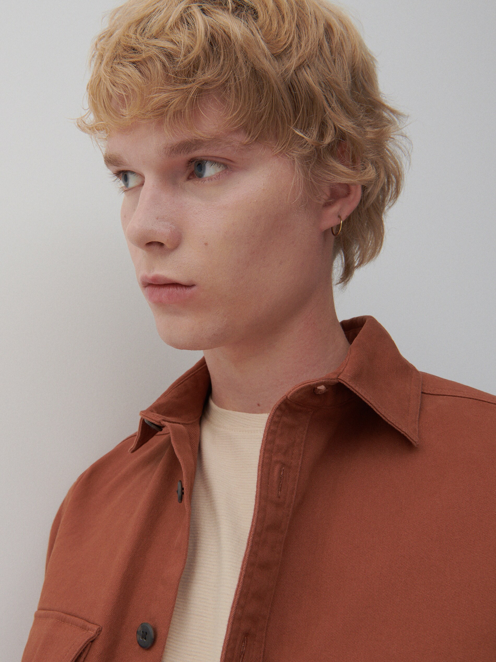 Hladká košeľa slim fit