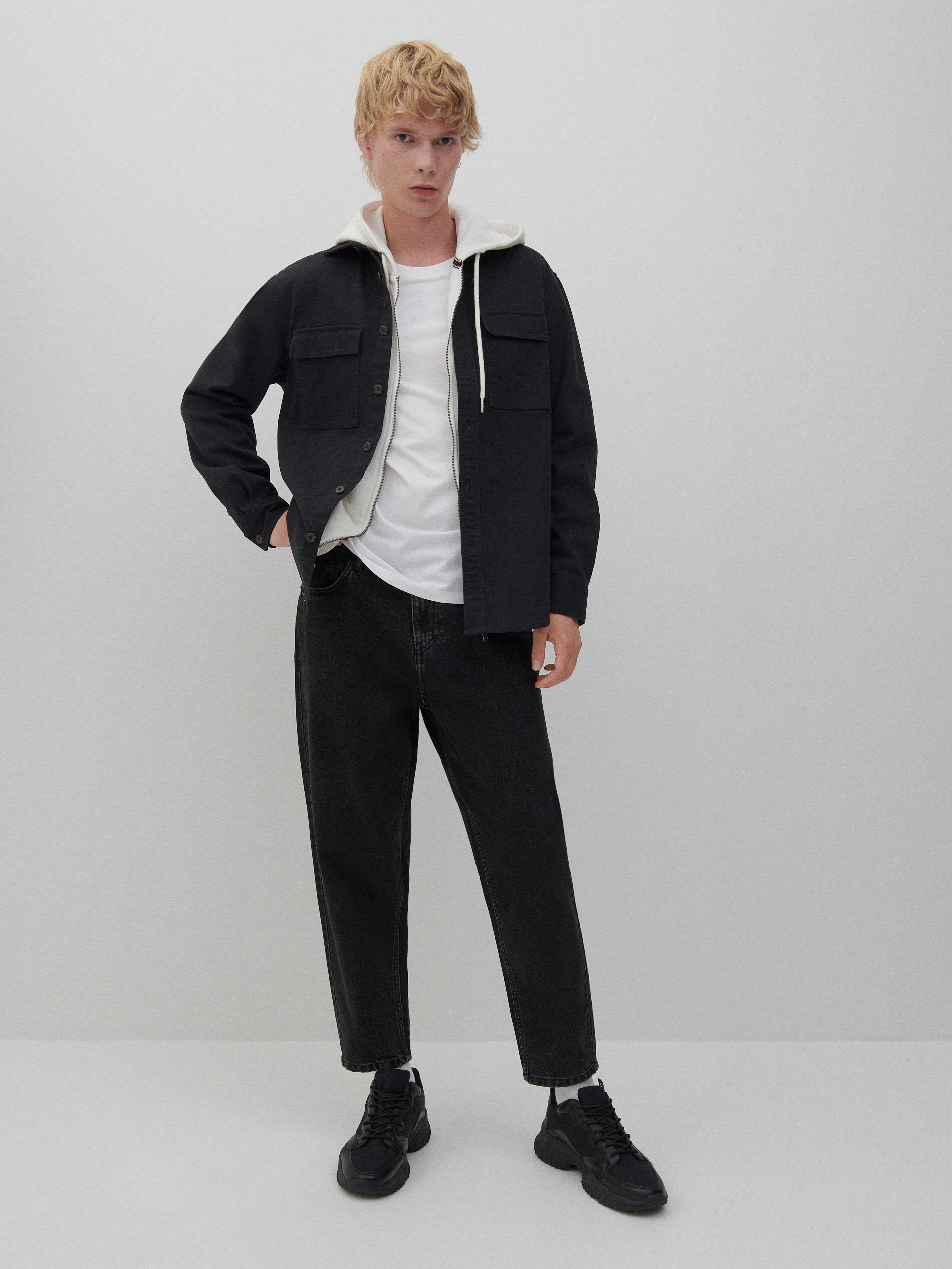 Hladká košeľa slim fit