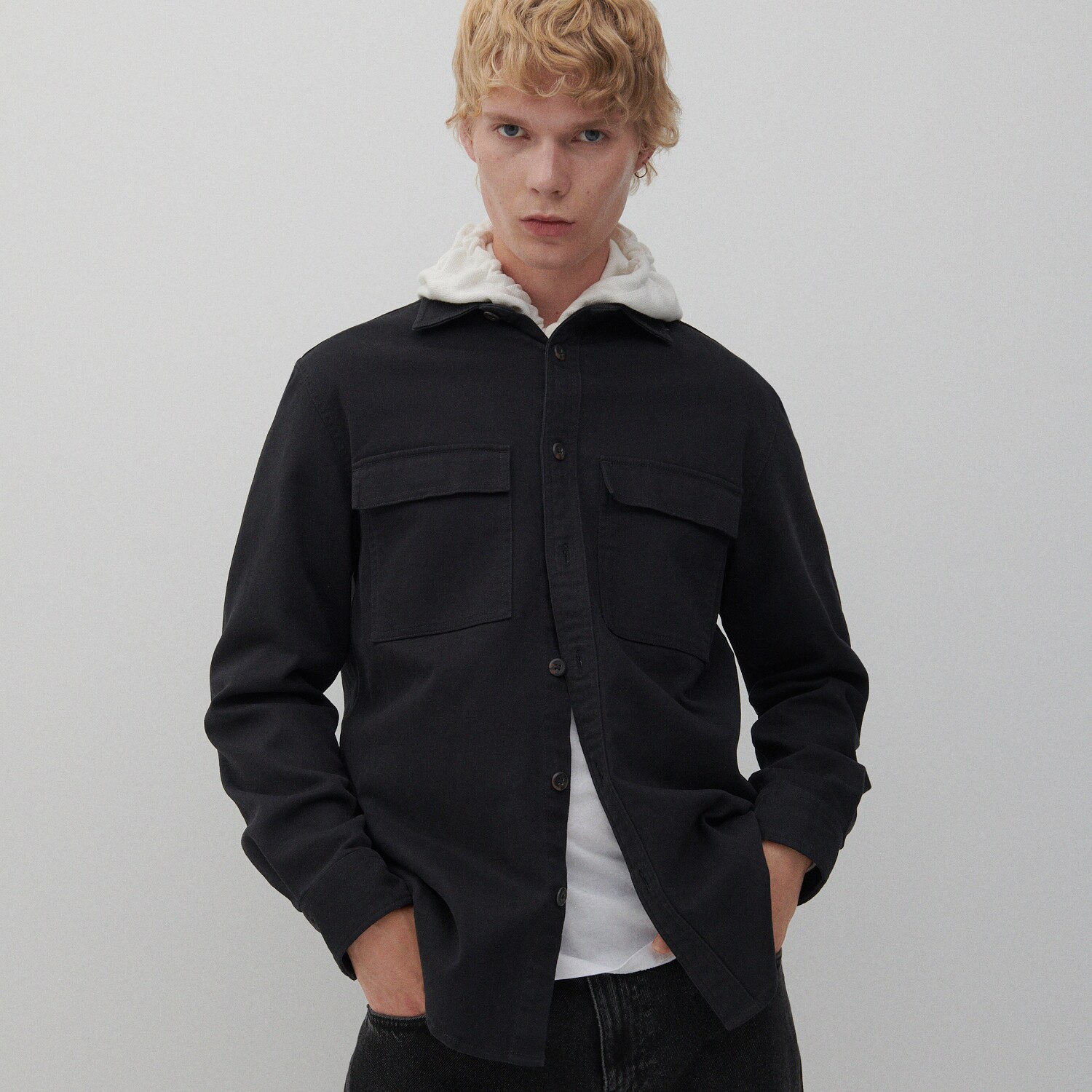 Hladká košeľa slim fit