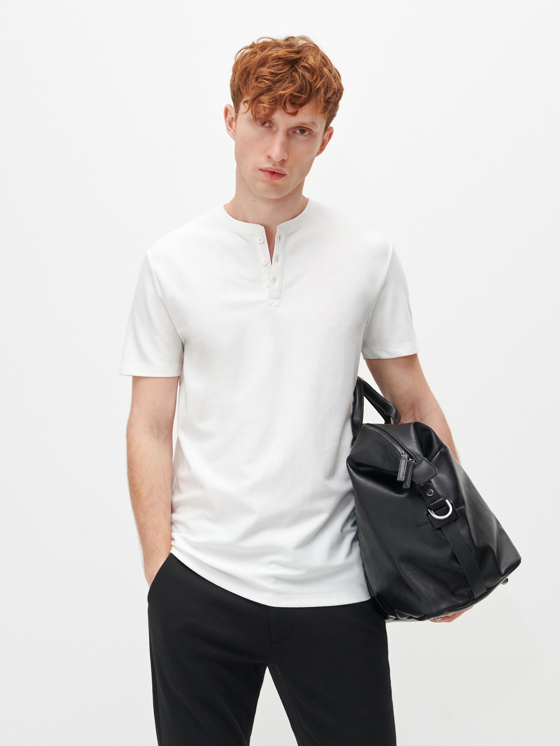 Štruktúrované tričko s dlhými rukávmi