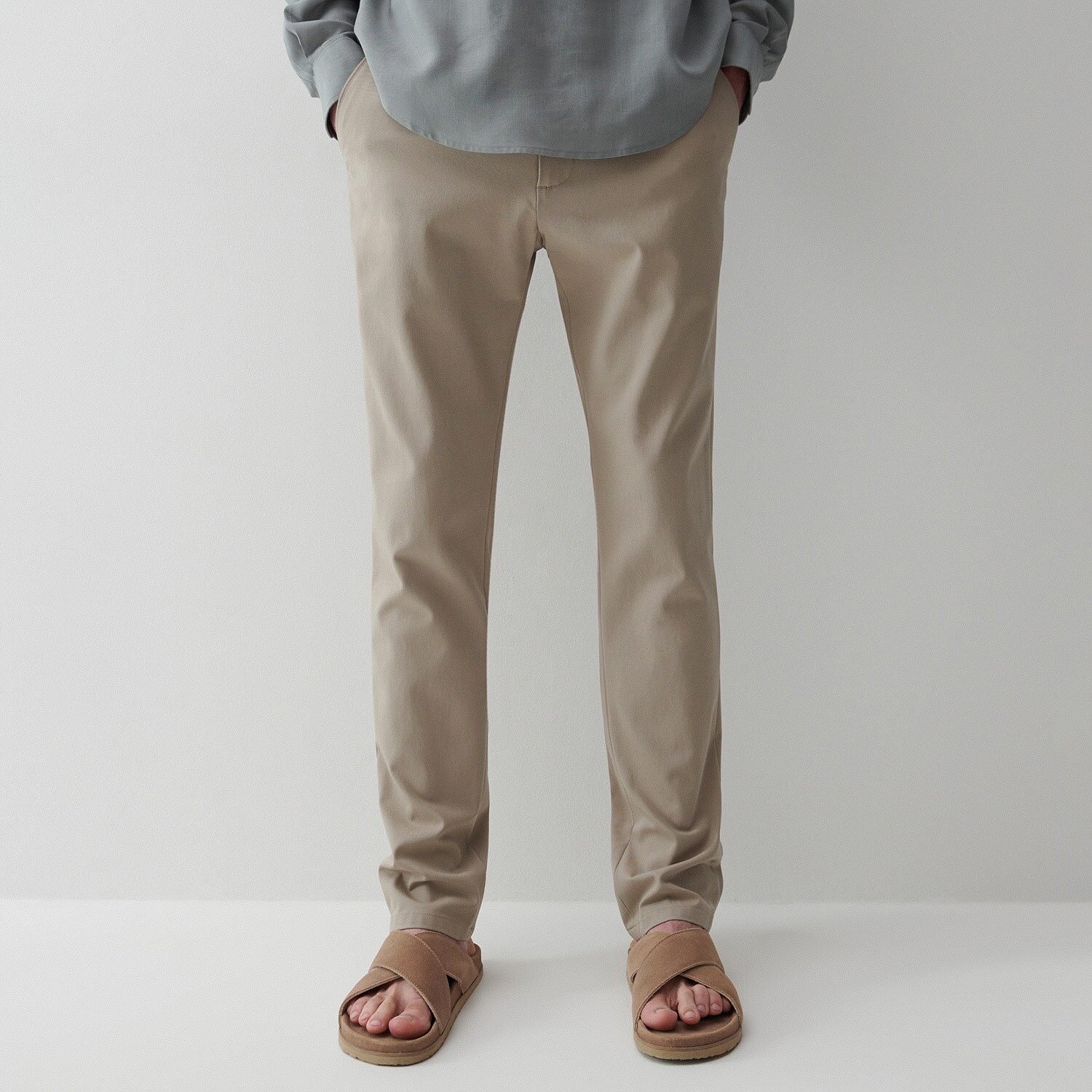 Látkové chino nohavice