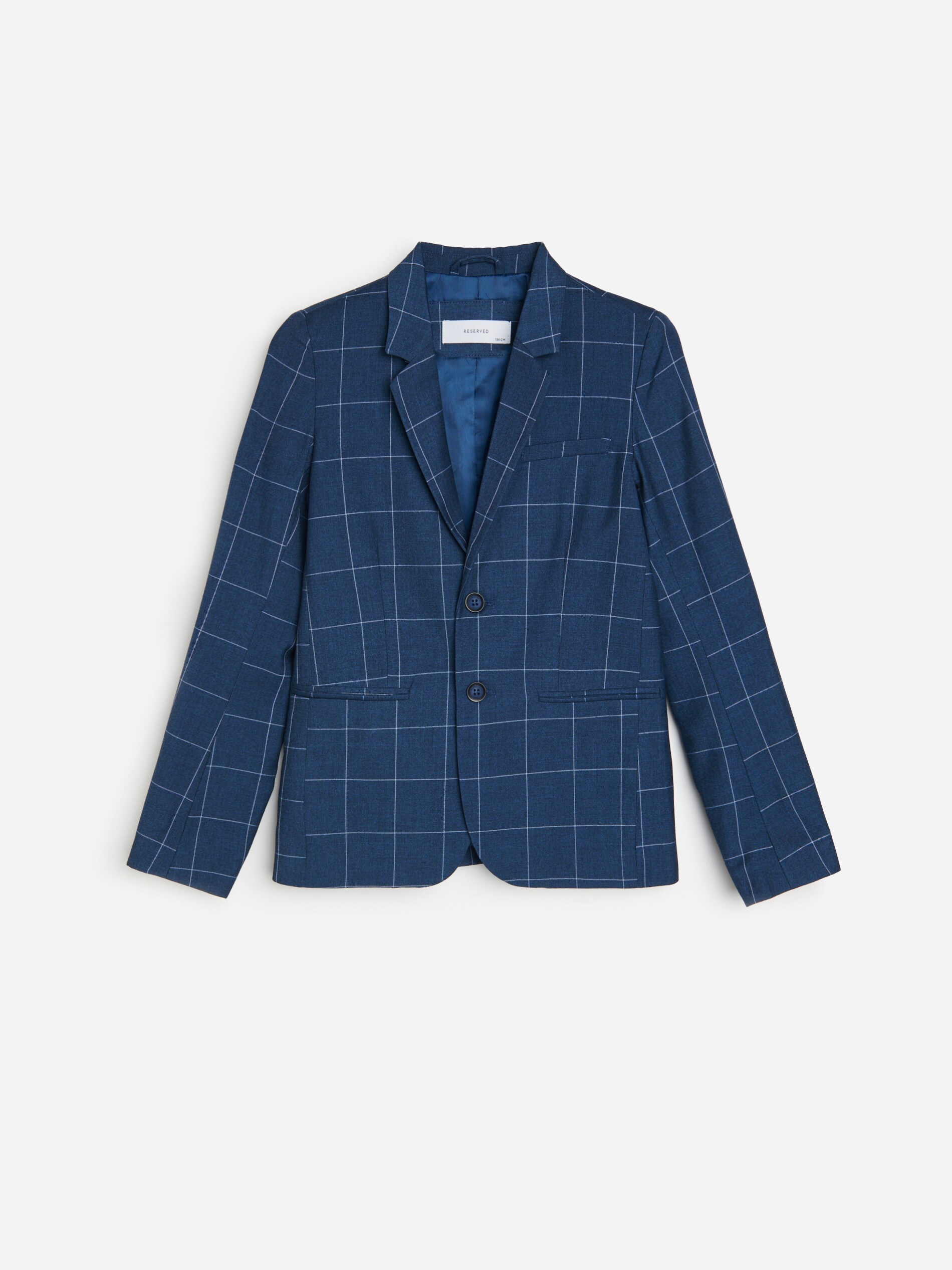 Elegantný károvaný blejzer