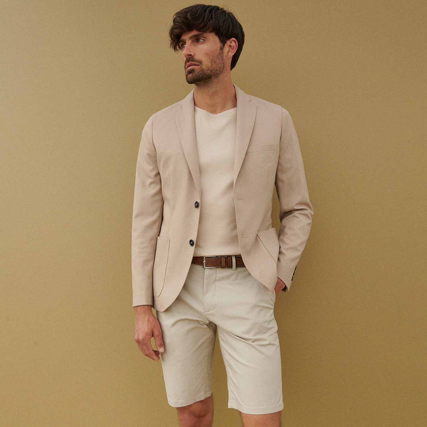 Blejzer slim fit z recyklovanej látky