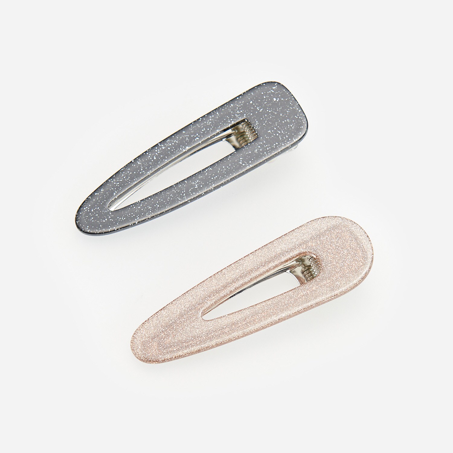 Súprava 2 trblietavých sponiek do vlasov