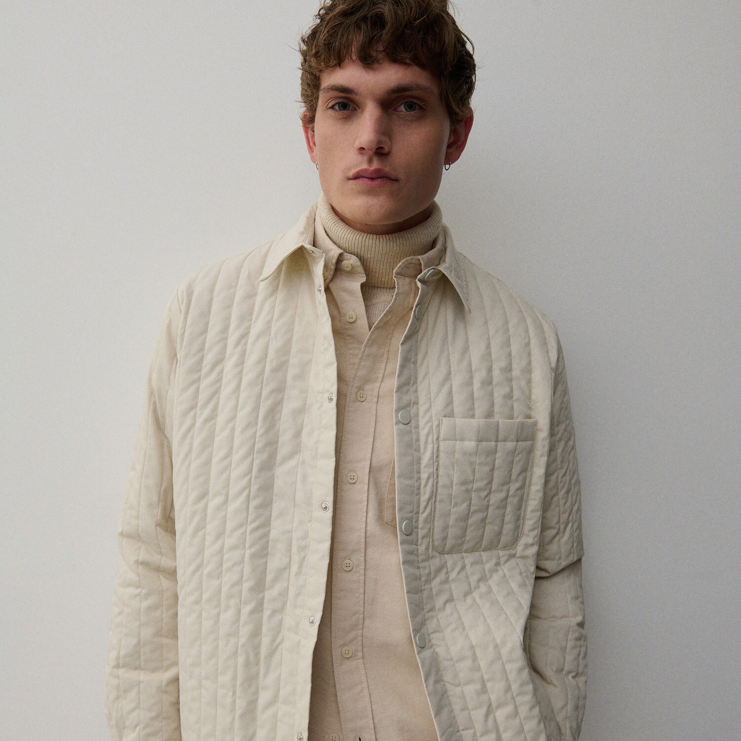 Prešívaná bunda s vreckami