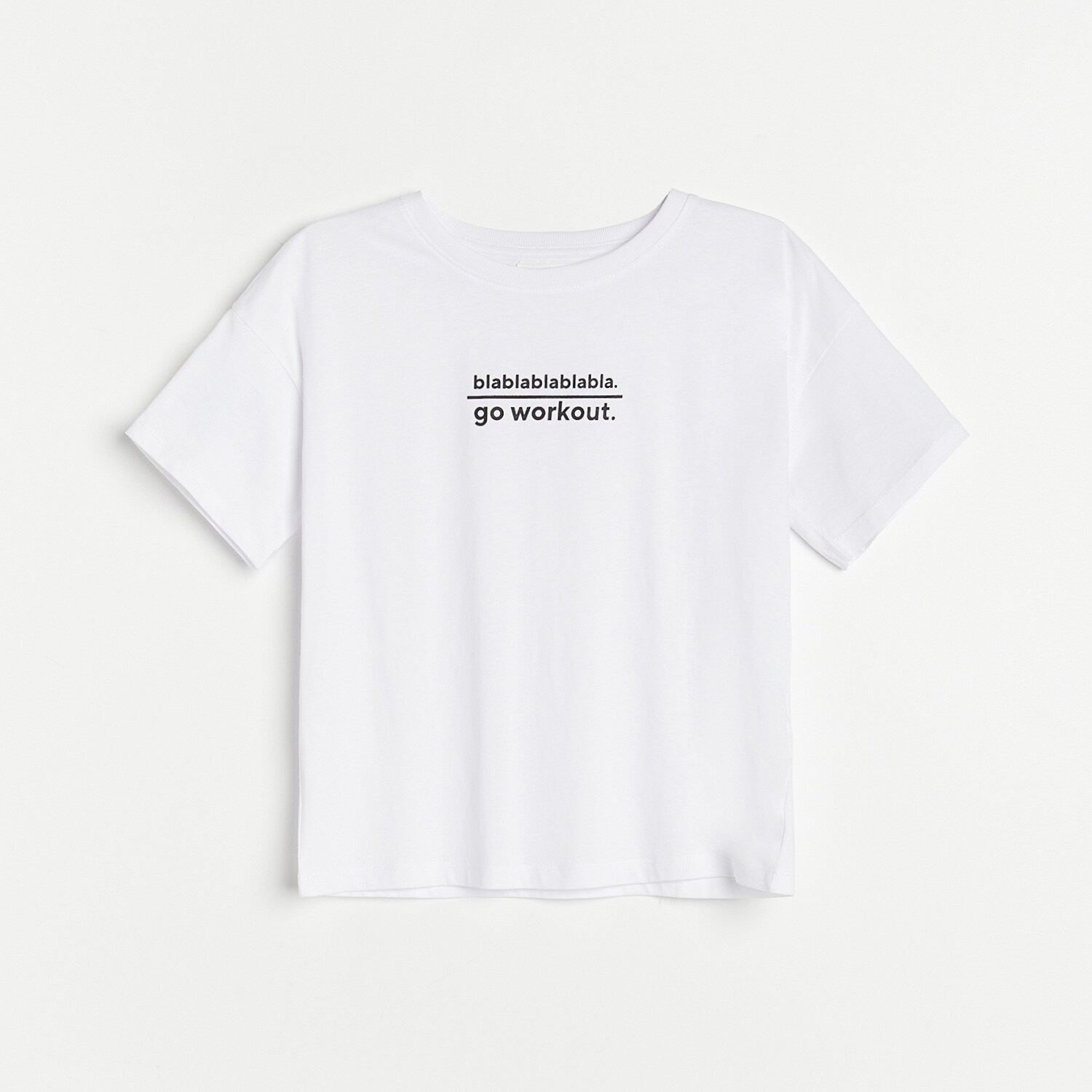 Bavlnené tričko s nápisom