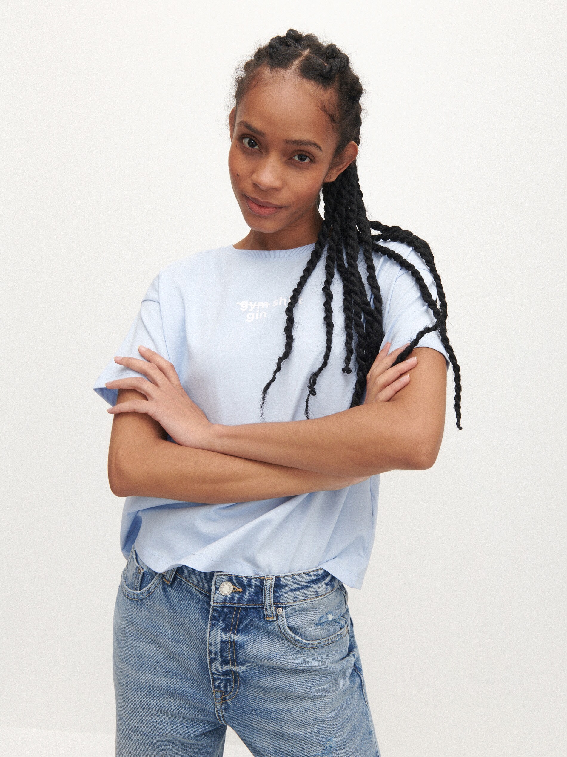 Bavlnené tričko s nápisom