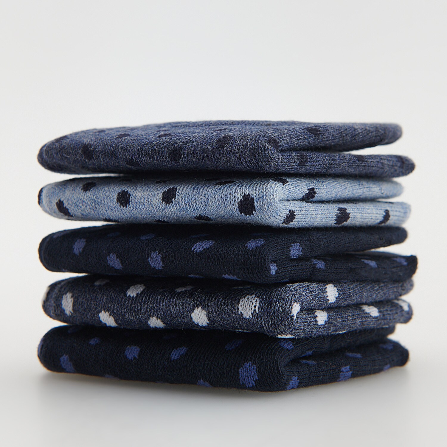 Súprava 5 párov vzorovaných členkových ponožiek