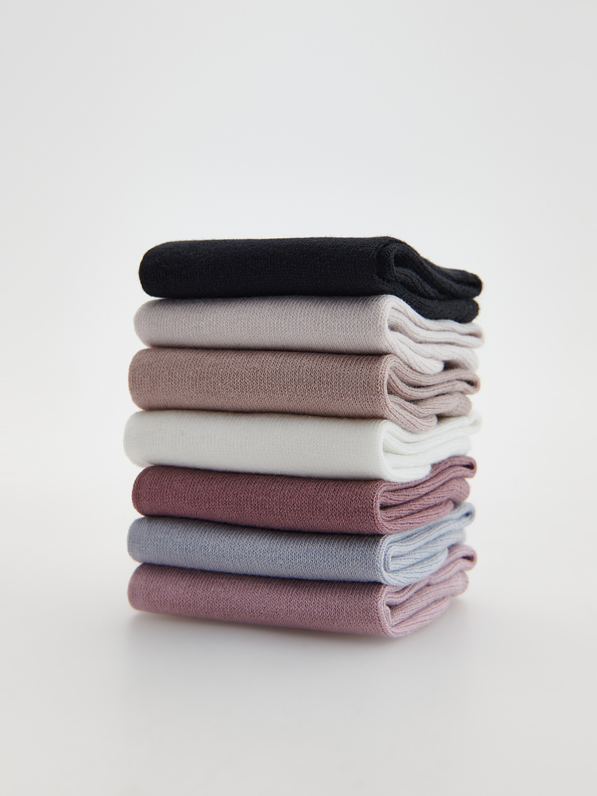 Súprava 7 párov bavlnených ponožiek