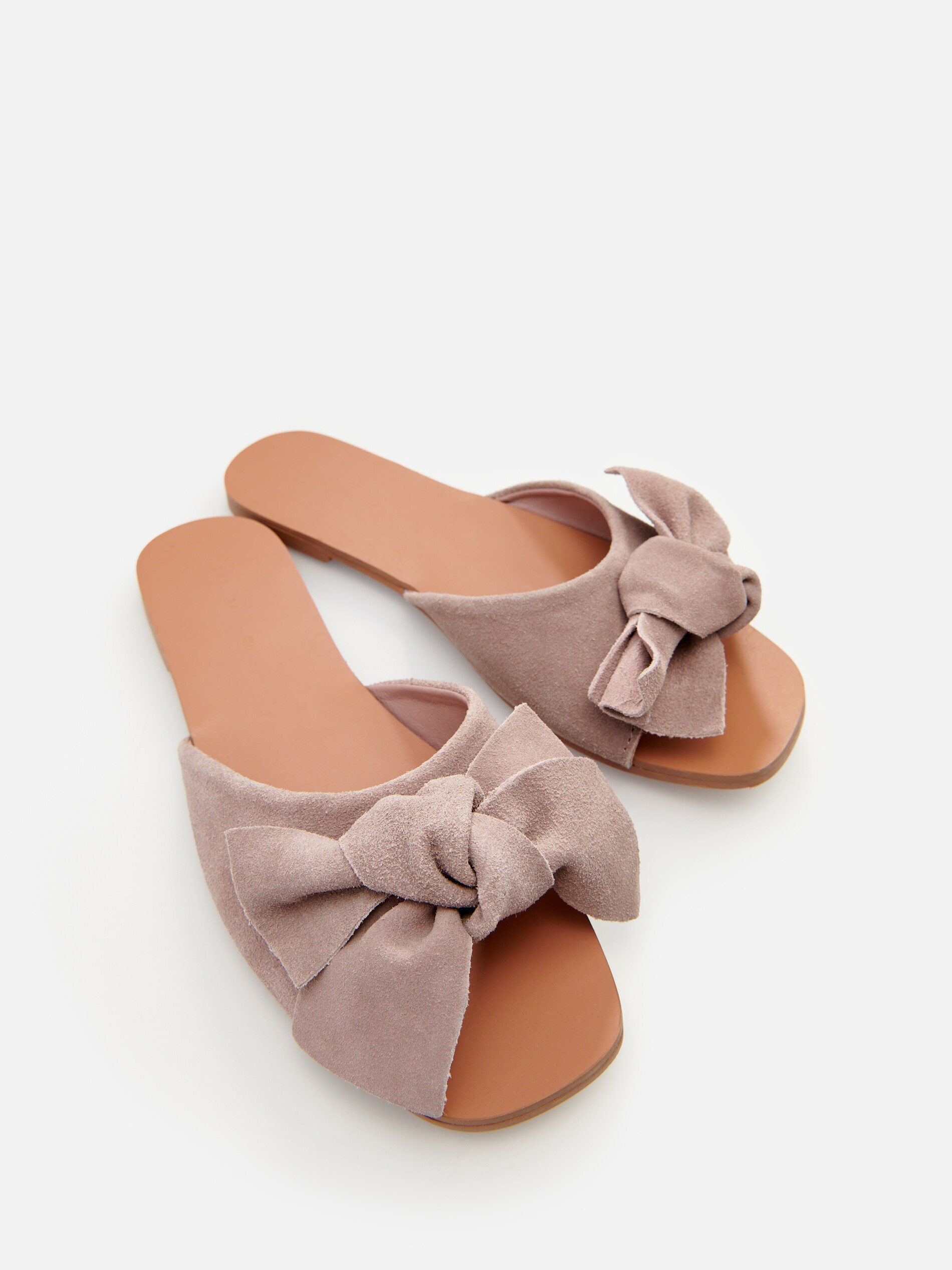 Kožené topánky mule s otvorenou špičkou