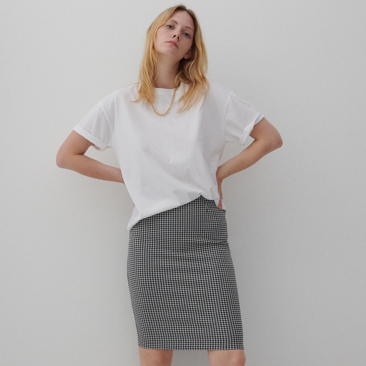 Žakárová úpletová sukňa