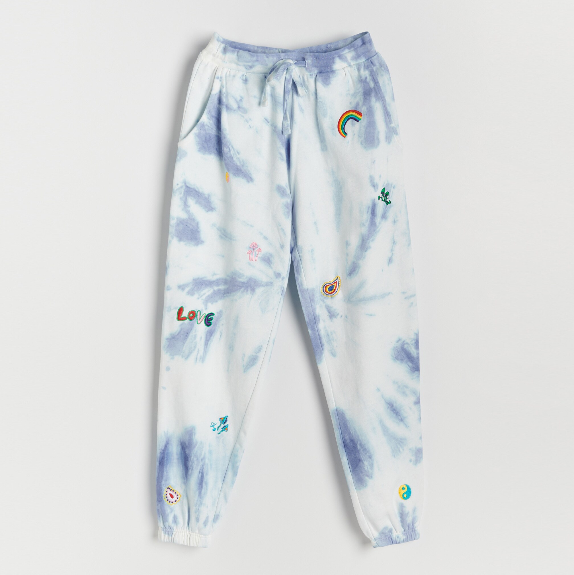 Batikované joggery z organickej bavlny