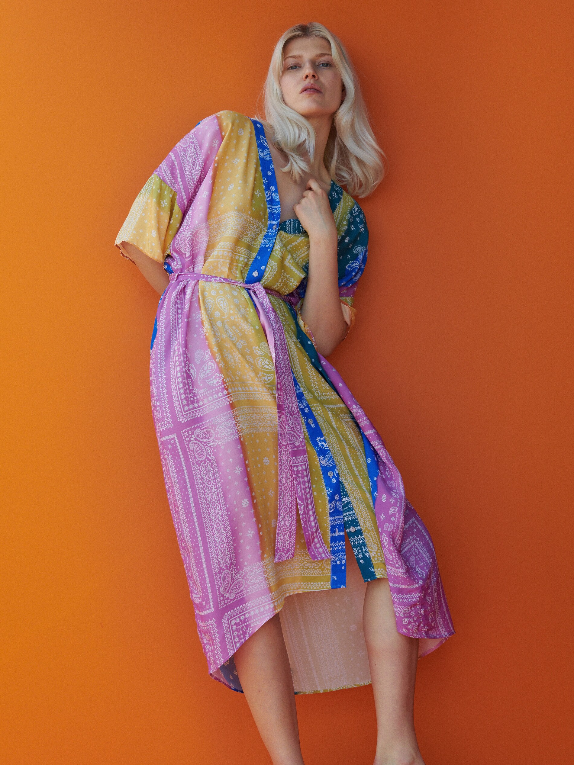 Kimono so vzorom paisley