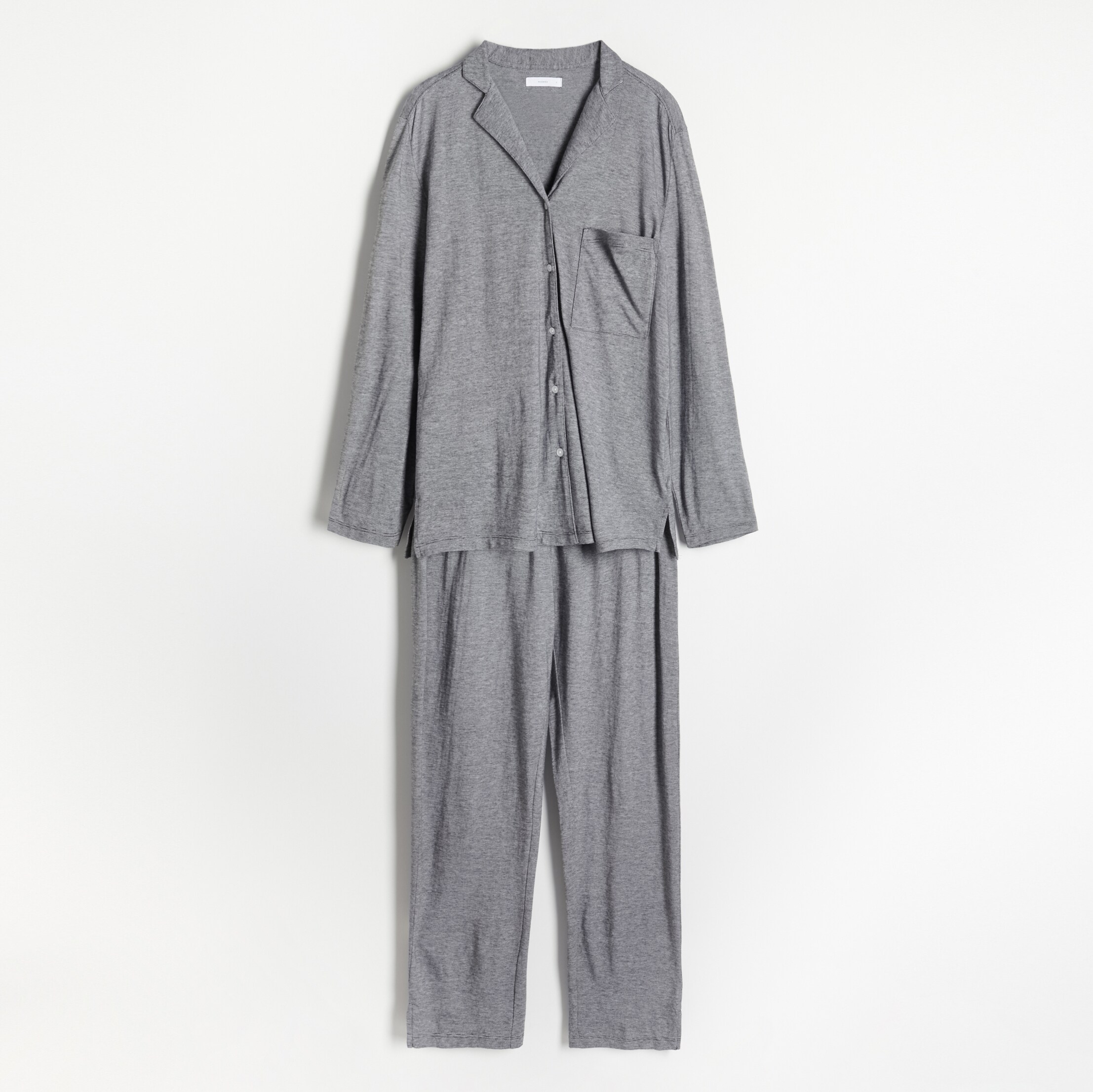 Reserved – Pijama din două piese, cu top cu mânecă lungă – Negru Reserved imagine noua gjx.ro