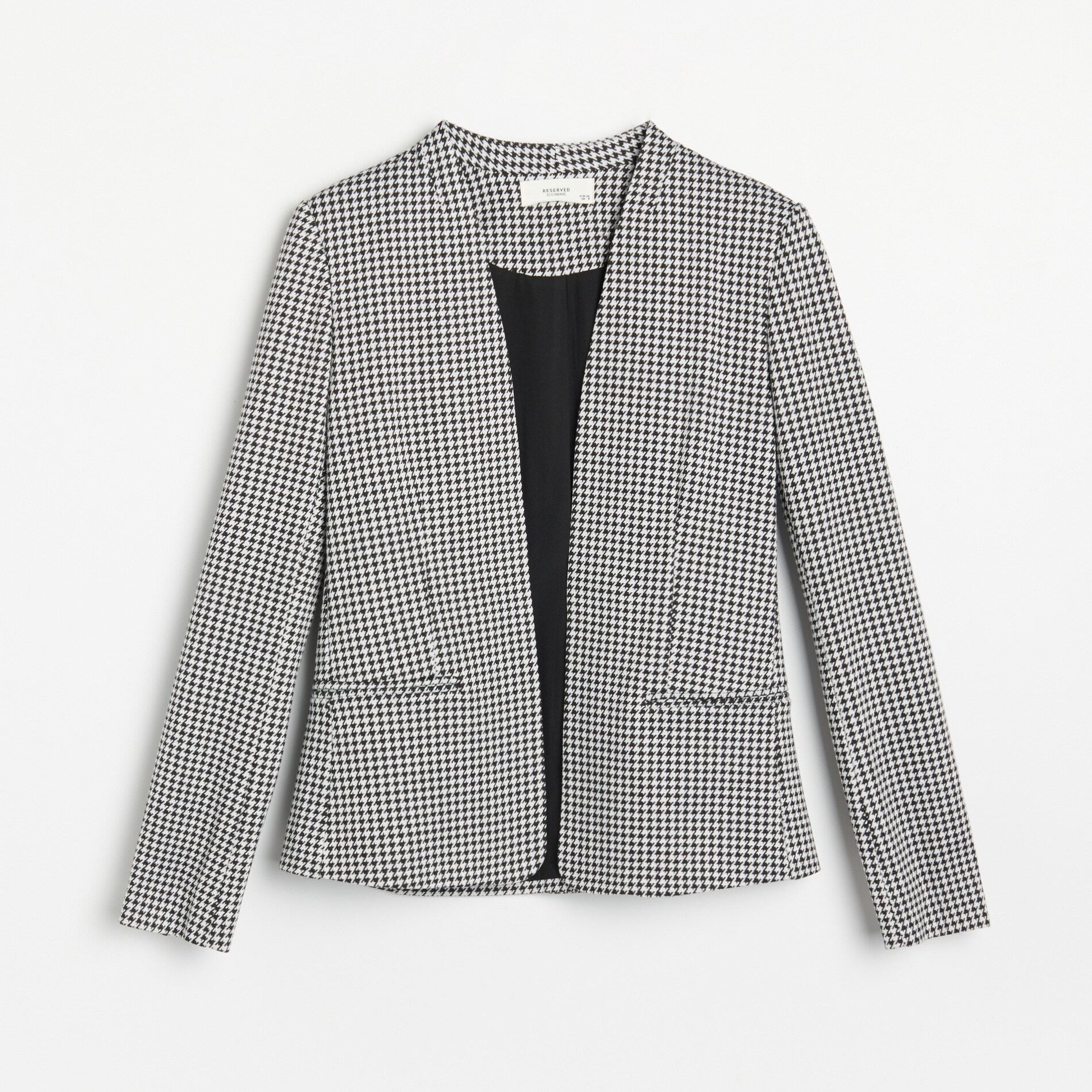 Blejzer s kockovaným gingham vzorom